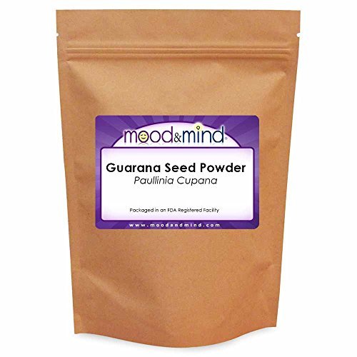 Organic Guarana Seed Powder 4 oz (112g) - Natural Energy Booster for Smoothies, Pre-Workout & Focus Enhancement