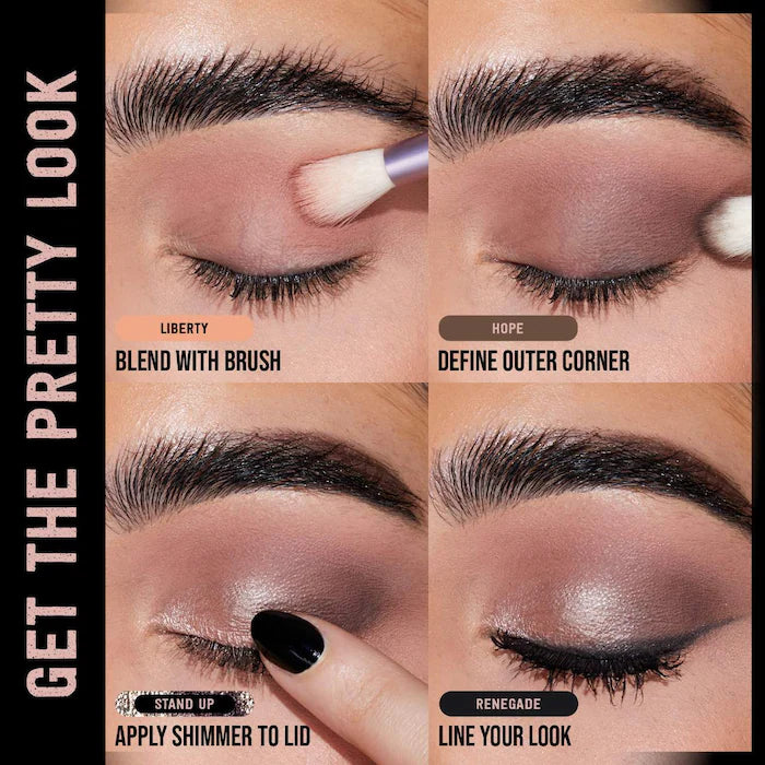 Huda Beauty Pretty Grunge Limited Edition Eyeshadow Palette - Smoky & Glam Makeup for Party, Date Night & Special Occasions