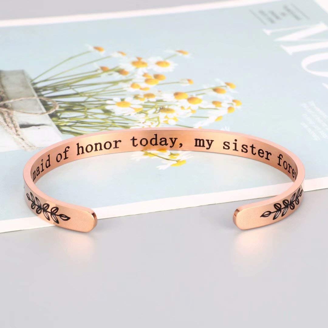 Inspirational Quote Bracelets for Women & Girls - Motivational Mantra Jewelry Gifts for Best Friend, Mom, Daughter, Sister (Birthday, Mother's Day Gift in Gift Box) | Perfect for Daily Wear, Special Occasions & Thoughtful Gifting