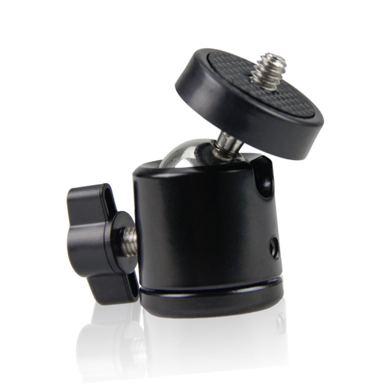 Jojofuny 6-Piece Metal Damping Head Mini Bracket - 360° Rotatable Tripod Ball Head for Light Stands, Small Cloud Platform & PTZ Cameras - Perfect for Photography, Videography & Live Streaming