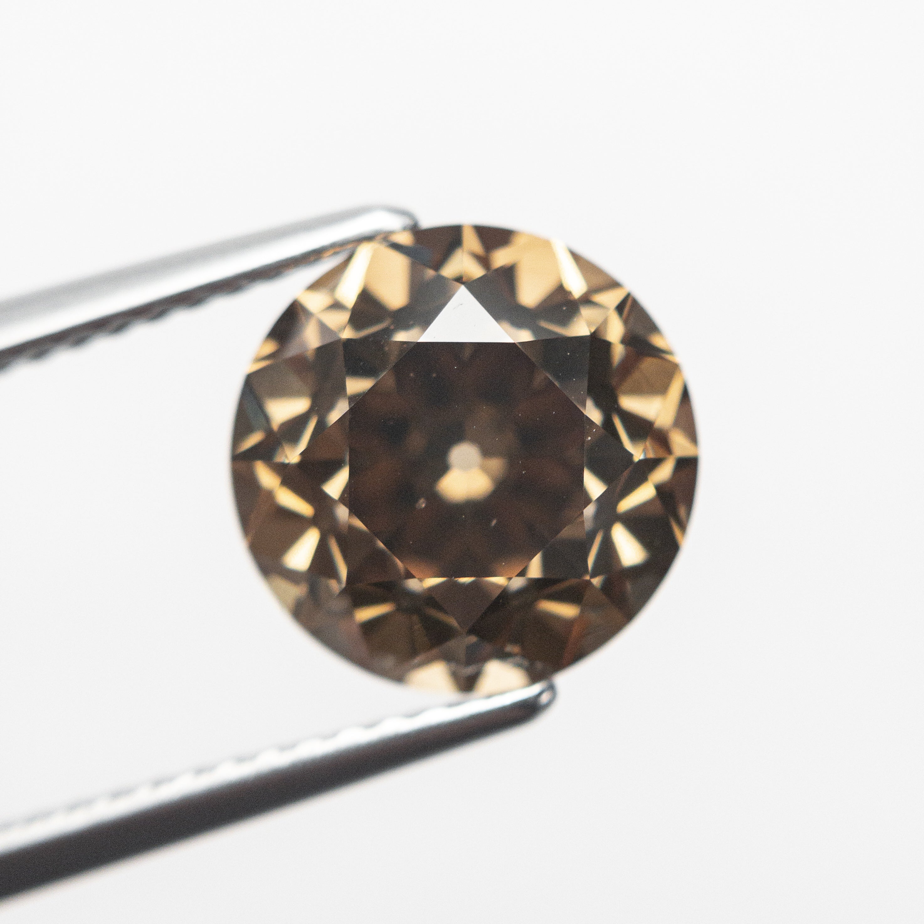 4.10ct GIA Certified Fancy Dark Orange Brown Diamond - 9.57x9.54x6.79mm SI1 Clarity Antique Old European Cut | Vintage Engagement Ring Center Stone, Wedding Jewelry Investment Piece