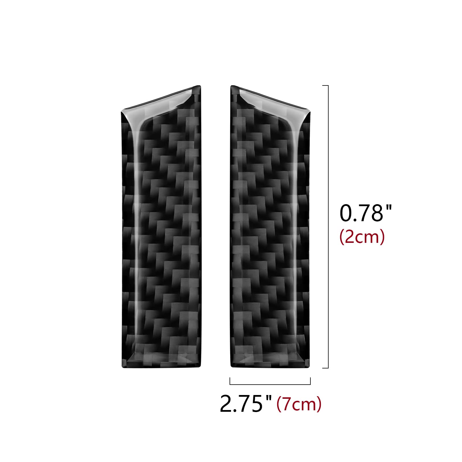 2022-2023 Honda Civic 11th Gen Carbon Fiber A-Pillar Decals - Interior Car Door Window Decorative Stickers | Upgrade Your Ride's Style for Sedan & Coupe Models