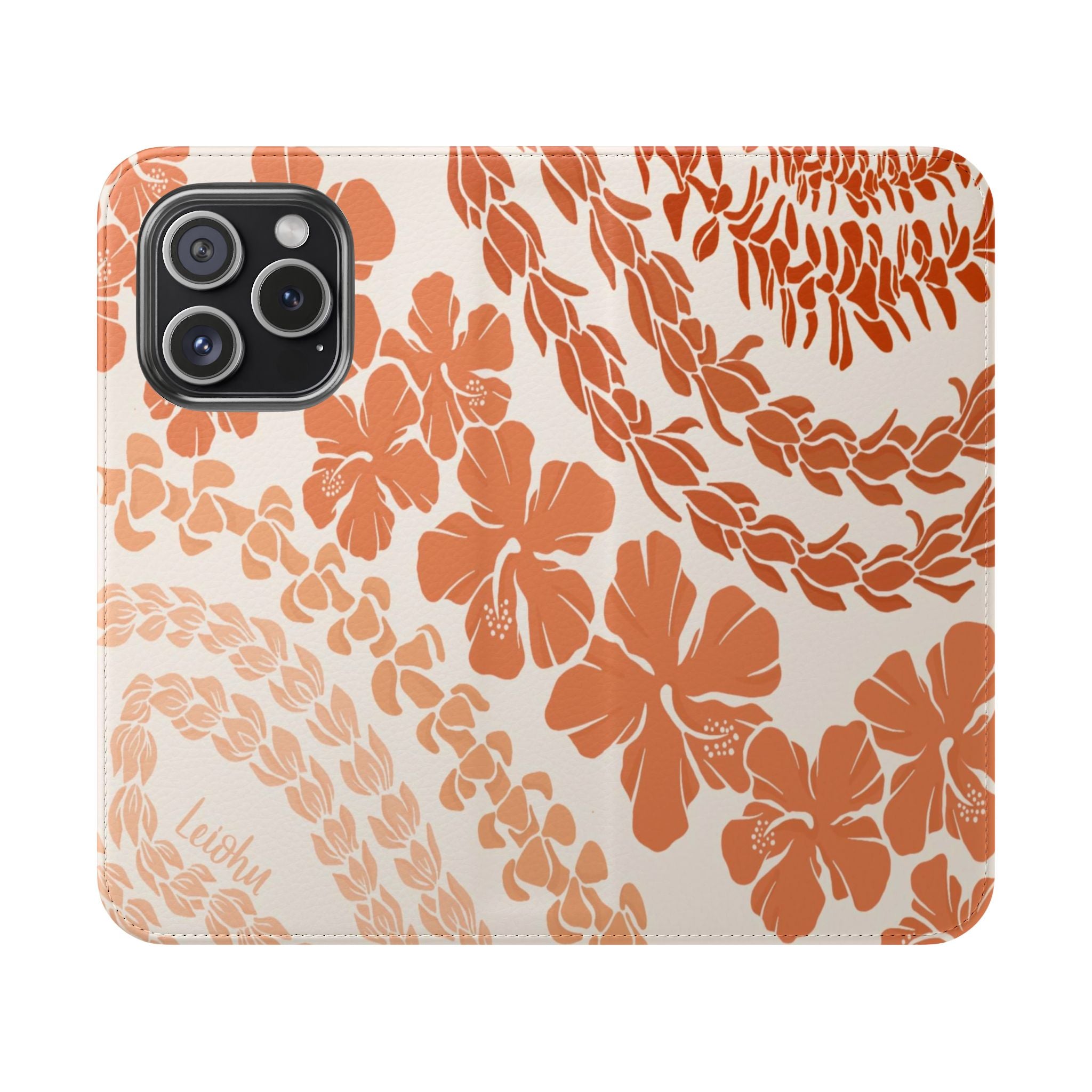 Groovy Lei Warm Folio Case for iPad - Soft PU Leather Protective Cover with Hand Strap | Perfect for Work, Travel & Everyday Use