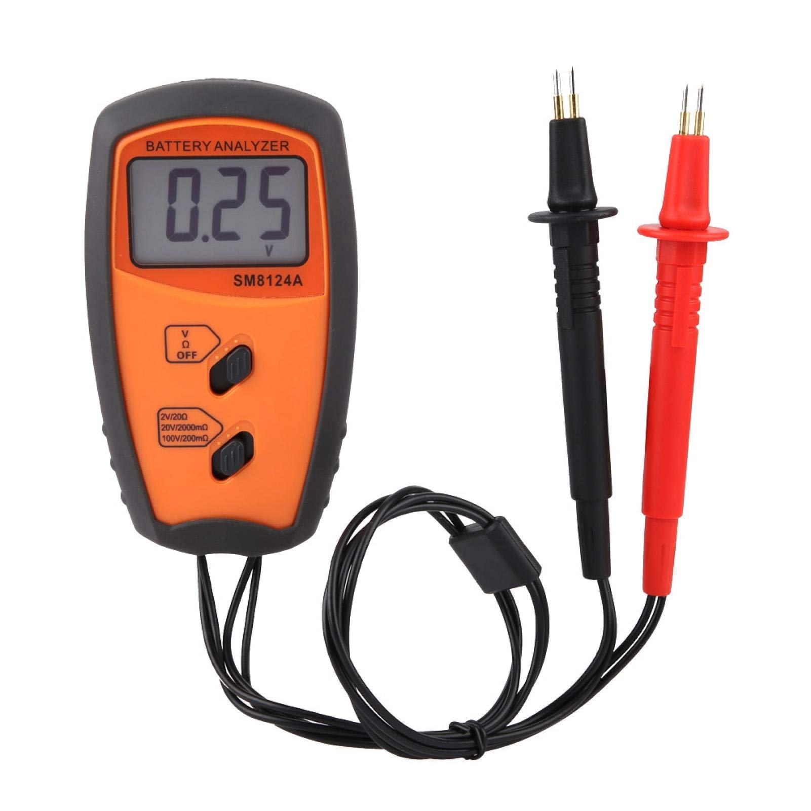 SM8124A Digital Resistance Voltmeter with LCD Display - Accurate Battery Voltage Tester for Automotive, Solar Panels & Electronics (0-100V DC Range) - Perfect for Mechanics, DIY Enthusiasts & Electrical Testing