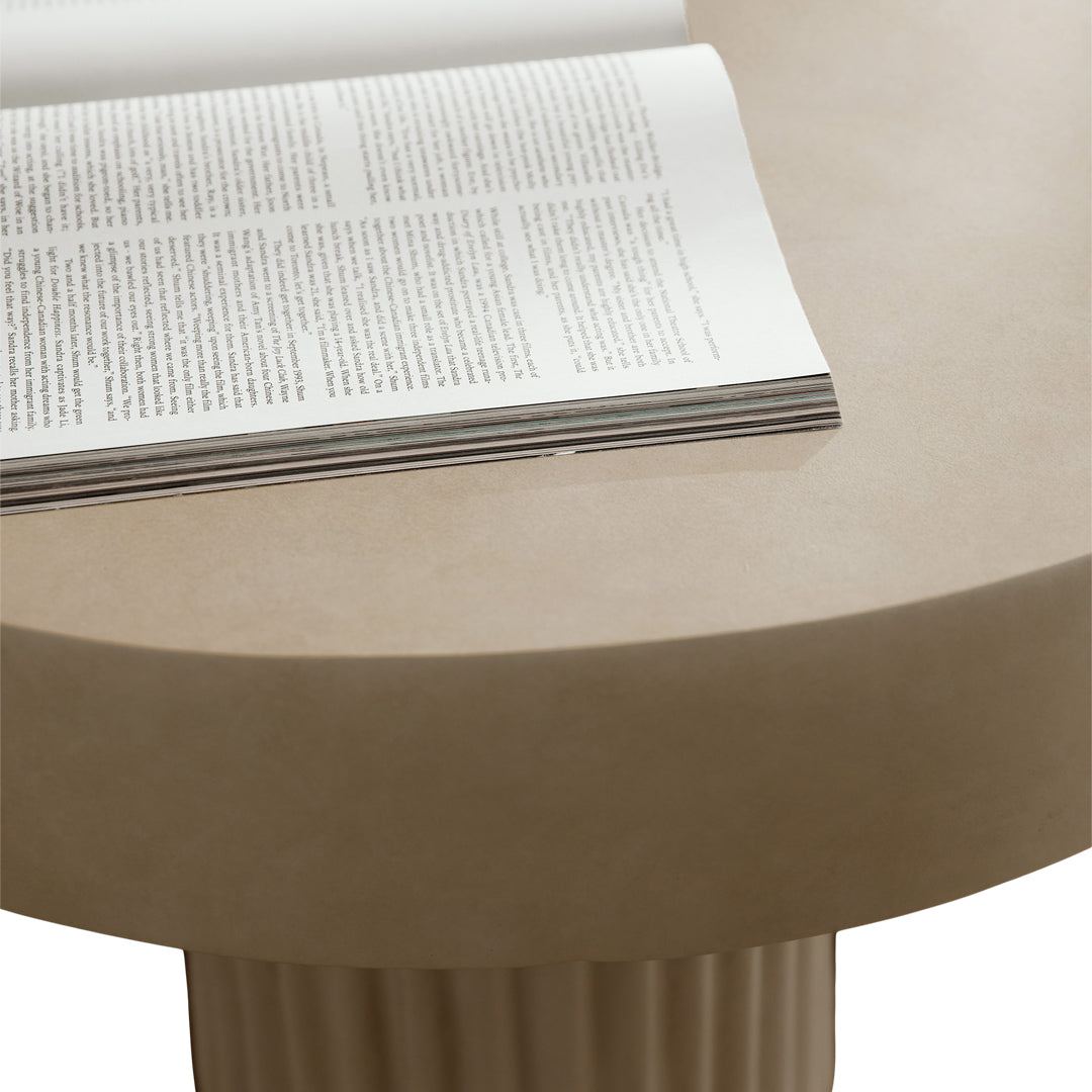 Modern Round Gear Coffee Table - Industrial Style Living Room Furniture for Small Spaces, Home Decor & Office Use