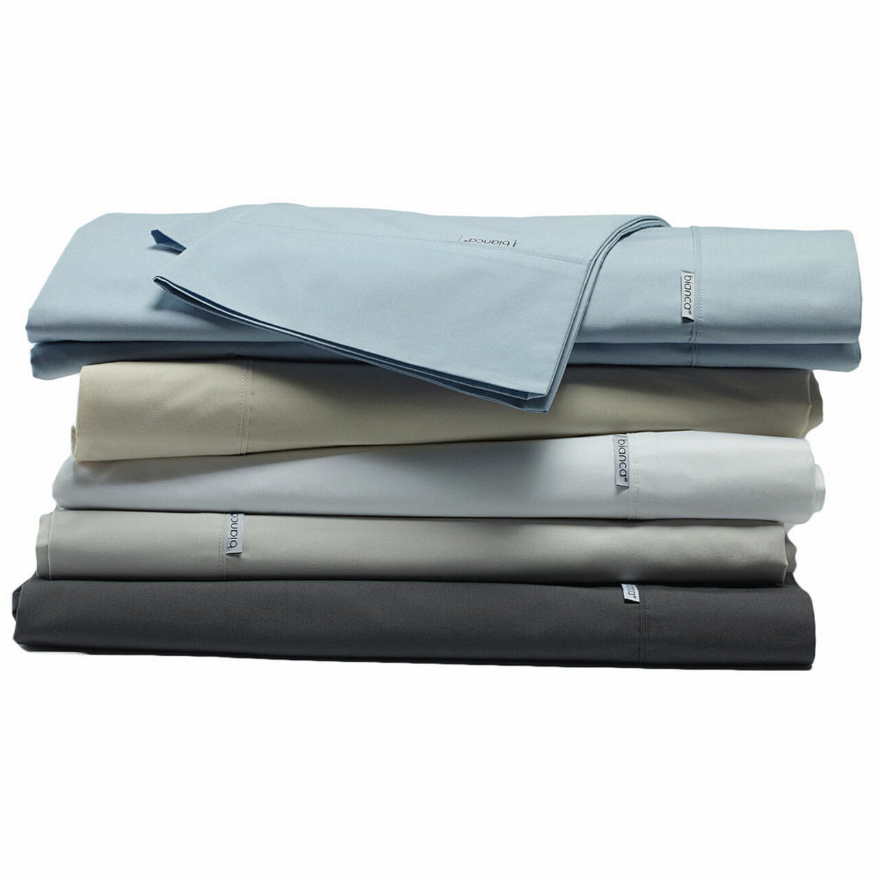 Premium HESTON SILVER Standard Pillowcase Set of 2 - 100% Cotton Luxury Bedding for Better Sleep - Perfect for Master Bedroom, Guest Room & Hotel Use