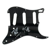 Def Leppard Signed Guitar Pick Guard by Joe Elliott & Phil Collen - Authentic JSA Certified Collectible for Rock Memorabilia Fans & Music Enthusiasts - Perfect for Display in Music Rooms, Studios, or as a Gift for Def Leppard Fans