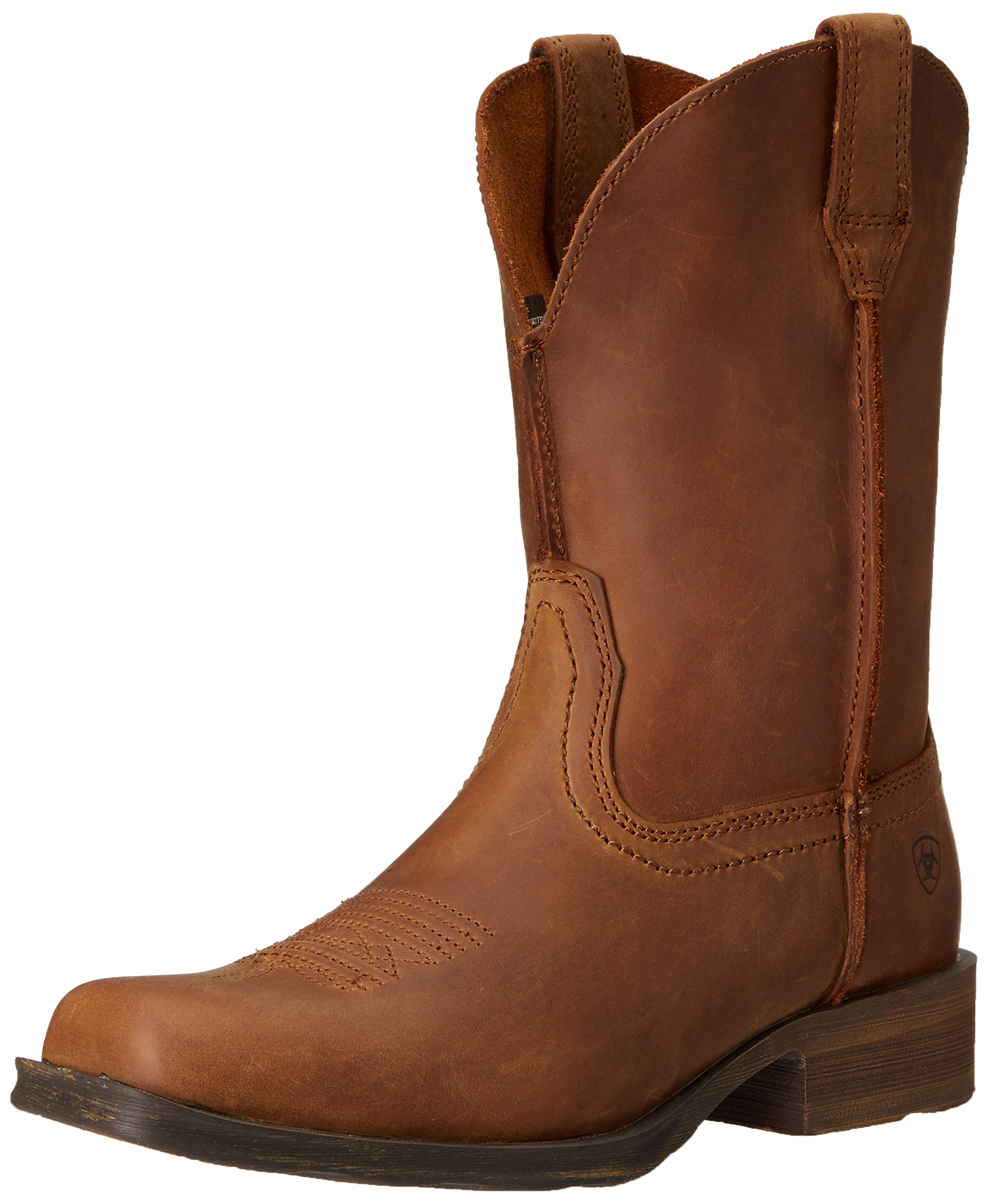 Ariat Women's Rambler Western Cowboy Boots - Comfortable Leather Riding Boots for Country & Casual Wear | Perfect for Horseback Riding, Line Dancing & Outdoor Adventures