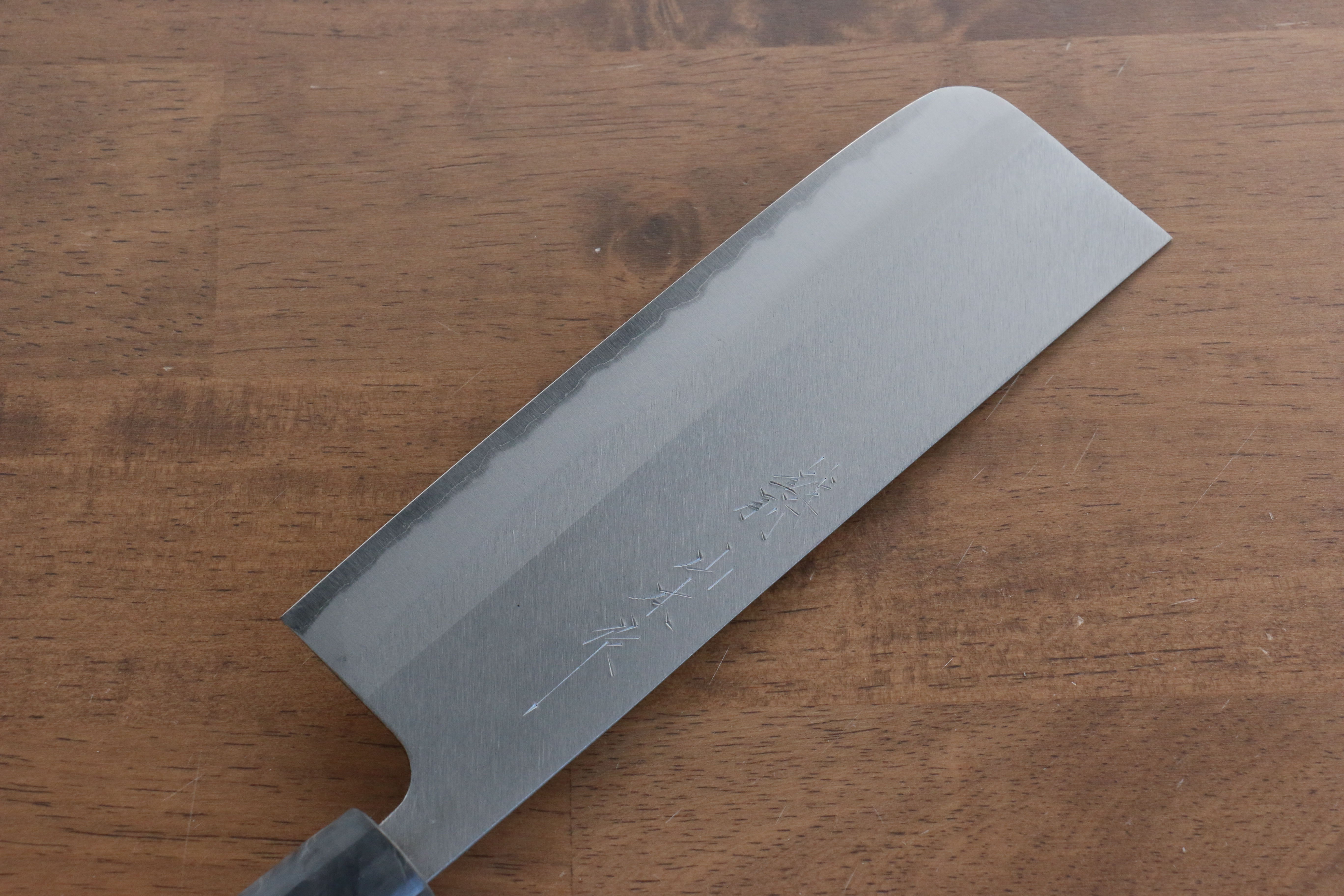 Nao Yamamoto White Steel No.2 Kasumitogi Nakiri Knife 165mm with American Cherry Handle - Perfect for Sushi, Vegetables & Precision Cutting