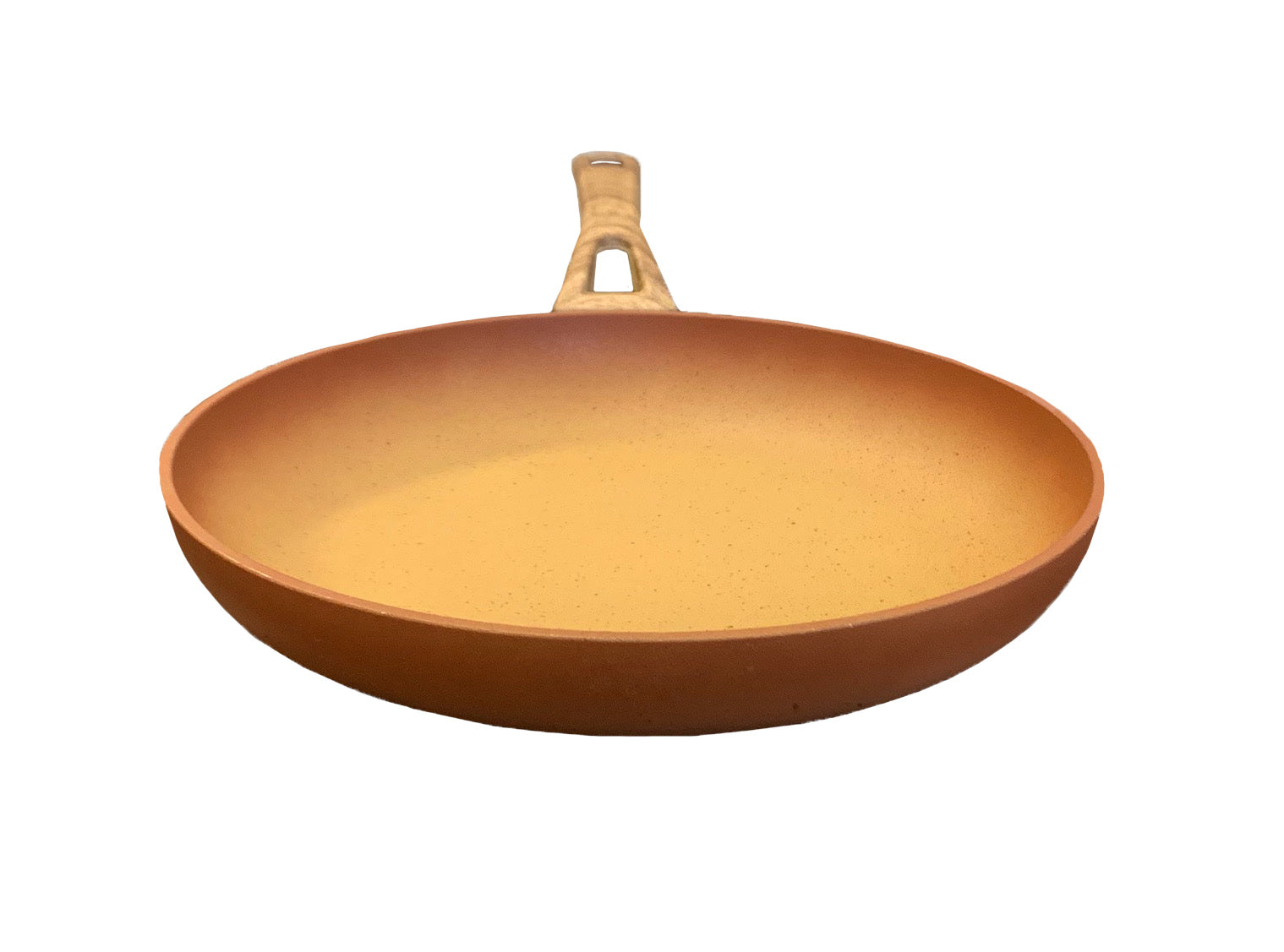 NEWARE Terracotta 11/28cm Frying Pan - Natural Clay Skillet for Healthy Cooking | Perfect for Sauteing, Frying & Baking | Eco-Friendly Non-Toxic Cookware