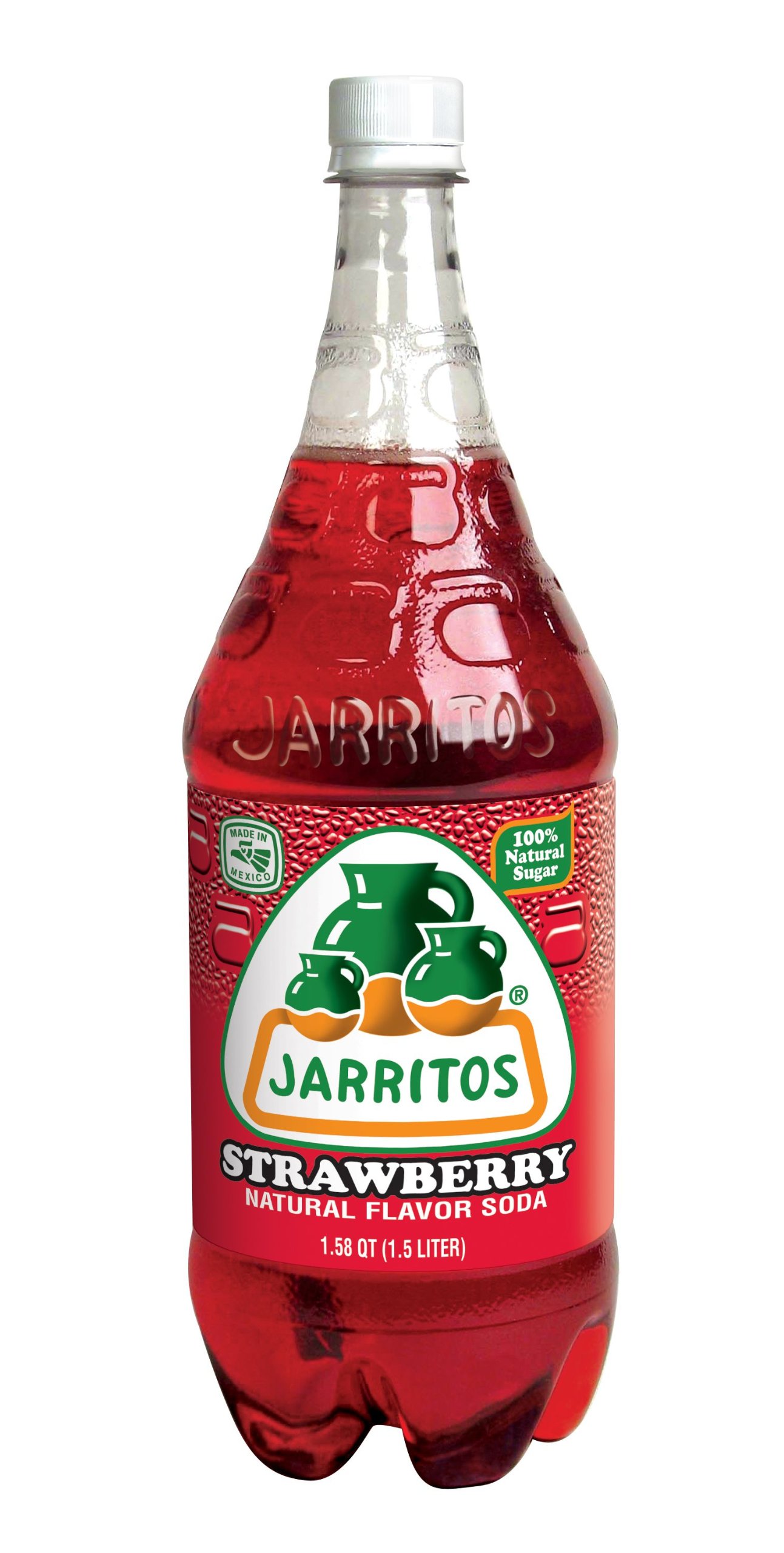 Jarritos Strawberry Soda - 1.5L Bottle | Mexican Soft Drink | Refreshing Beverage for Parties, BBQs & Family Gatherings