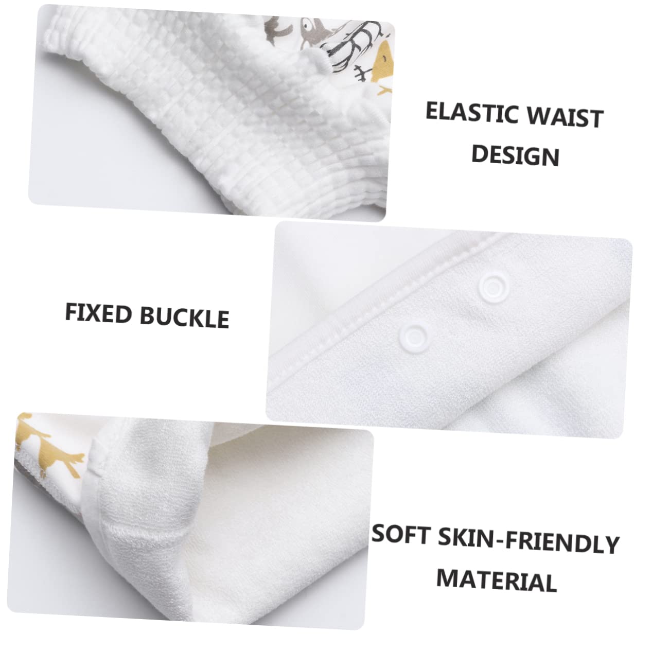 Vaguelly 3-Pack Washable Cotton Training Pants for Adults - Reusable Cloth Diapers for Incontinence & Bedwetting - Perfect for Overnight Protection, Postpartum Care & Elderly Use