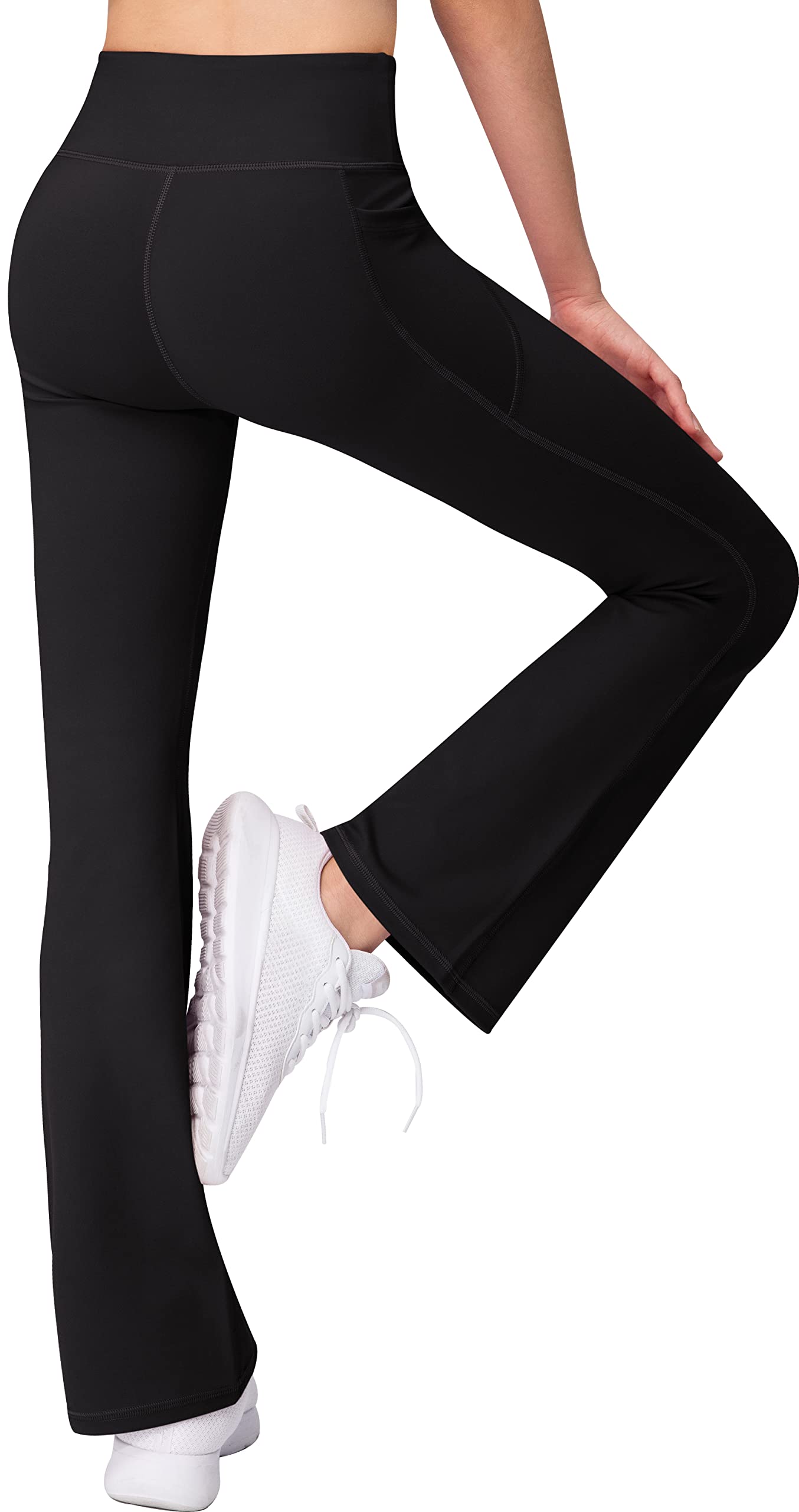Bootcut Yoga Pants for Women - High Waisted Flare Leggings with Pockets | Comfortable Workout & Dance Pants for Yoga, Gym, Running & Casual Wear