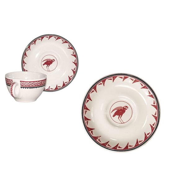 Handwoven Mimbreño White & Maroon Saucer - Traditional Mexican Artisan Plate for Dining & Home Decor - Perfect for Serving Appetizers, Desserts, or Displaying as Wall Art