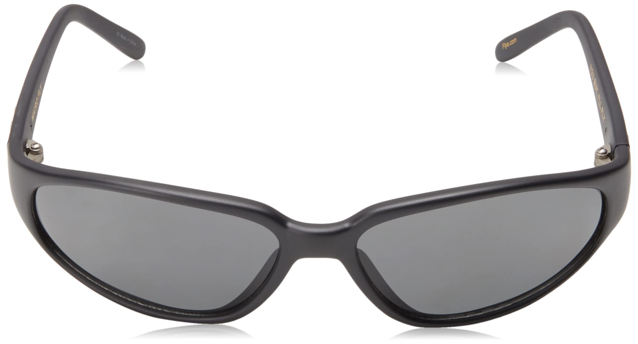 Black Flys Micro Fly Wrap Sunglasses - Polarized UV Protection for Men & Women - Stylish Sporty Design for Running, Cycling, and Outdoor Activities