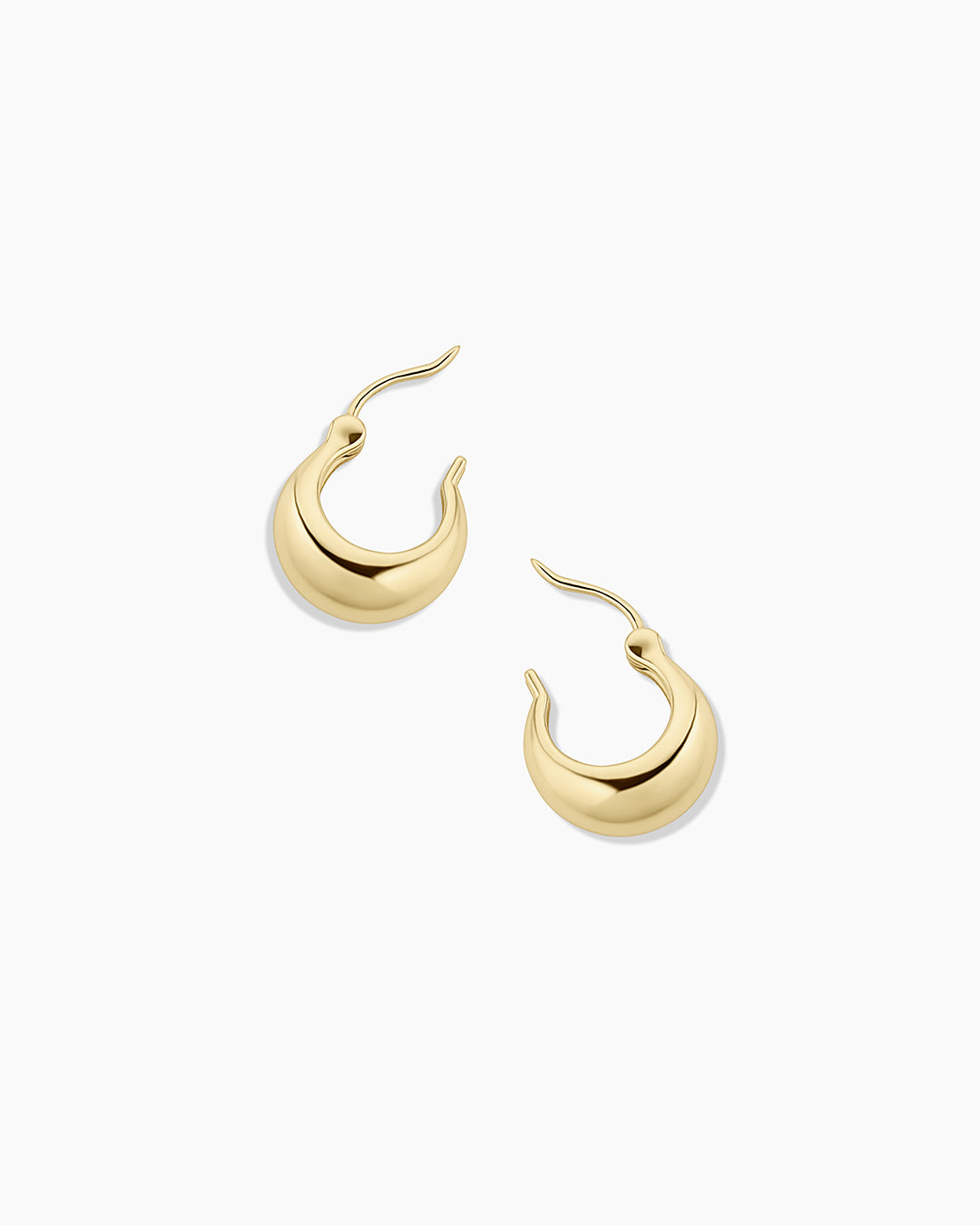 14K Gold Huggie Hoop Earrings for Women - Minimalist Small Hoops for Everyday Wear - Perfect for Work, Date Night & Gifting