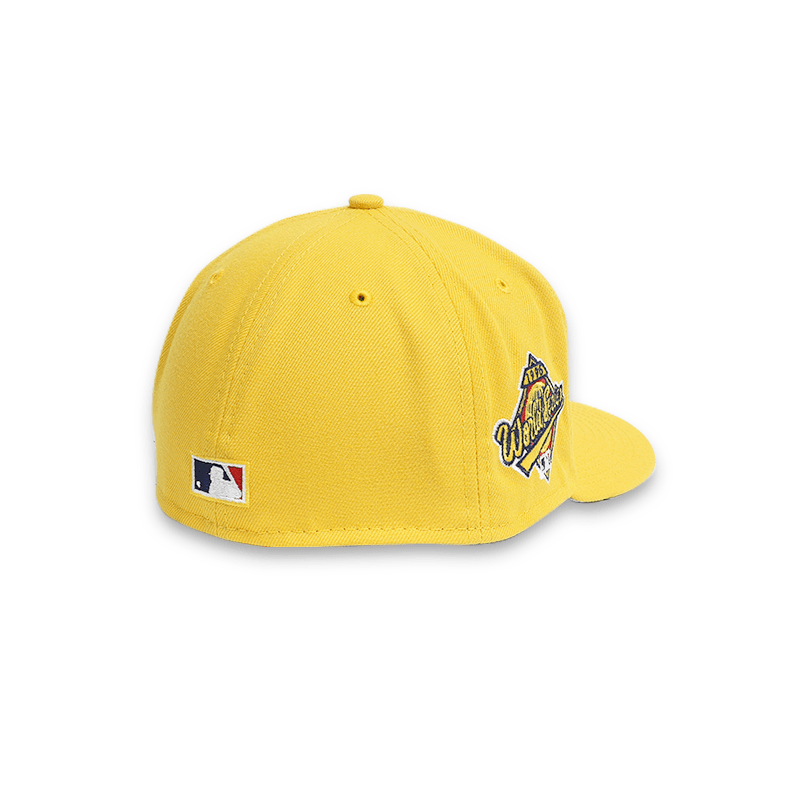 New York Yankees 1996 World Series Gold Embroidered Fitted Hat for Men - Perfect for Baseball Games, Fan Collections & Streetwear Fashion