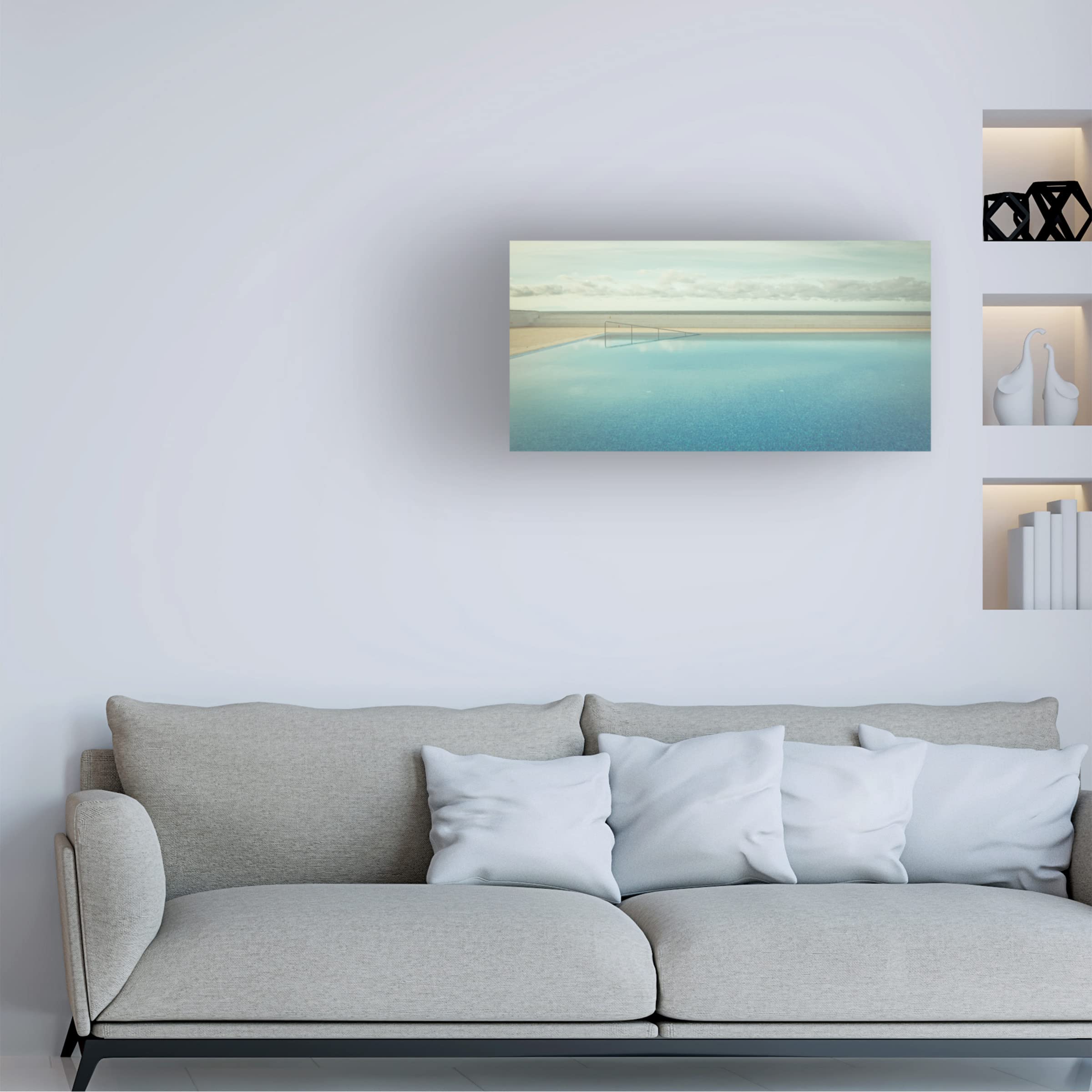 Robert Steinkopff 'Pool' Canvas Art Print - Modern Wall Decor for Living Room, Bedroom & Office - Trademark Fine Art Collection