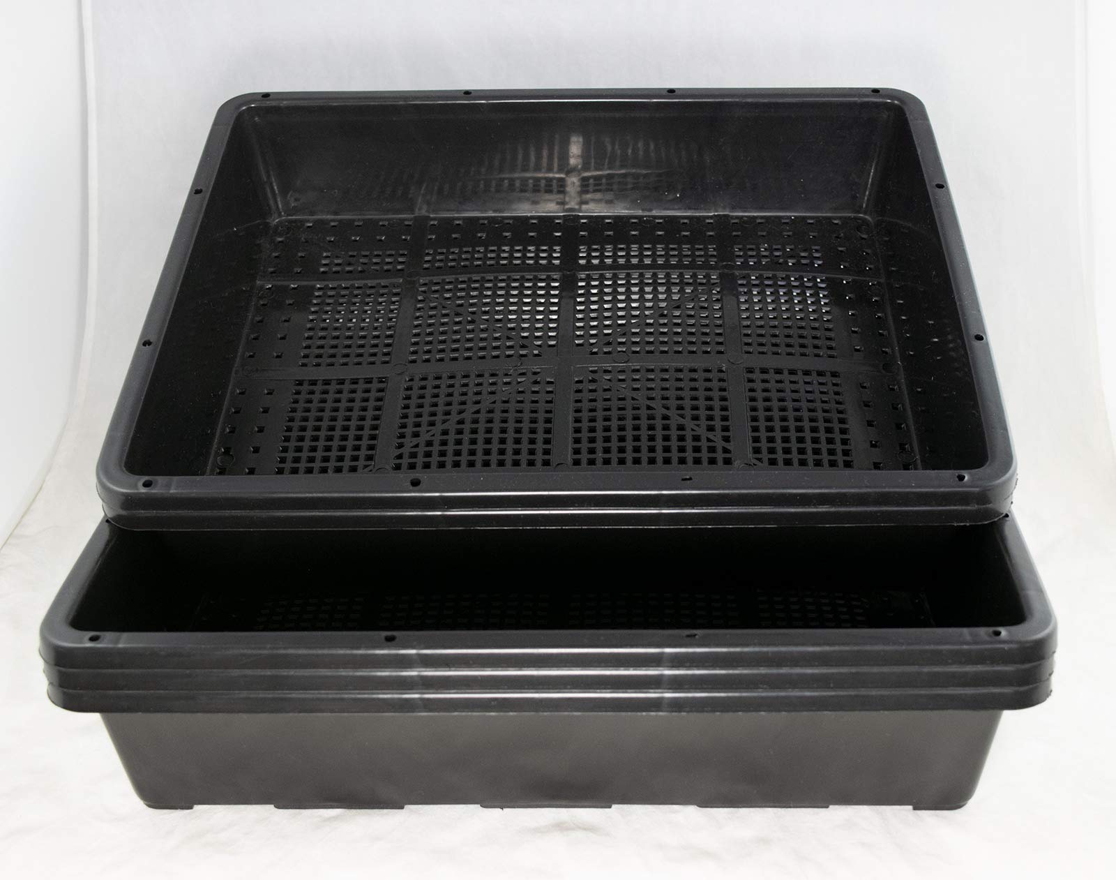 5 Pack Black Plastic Seedling Trays - 15