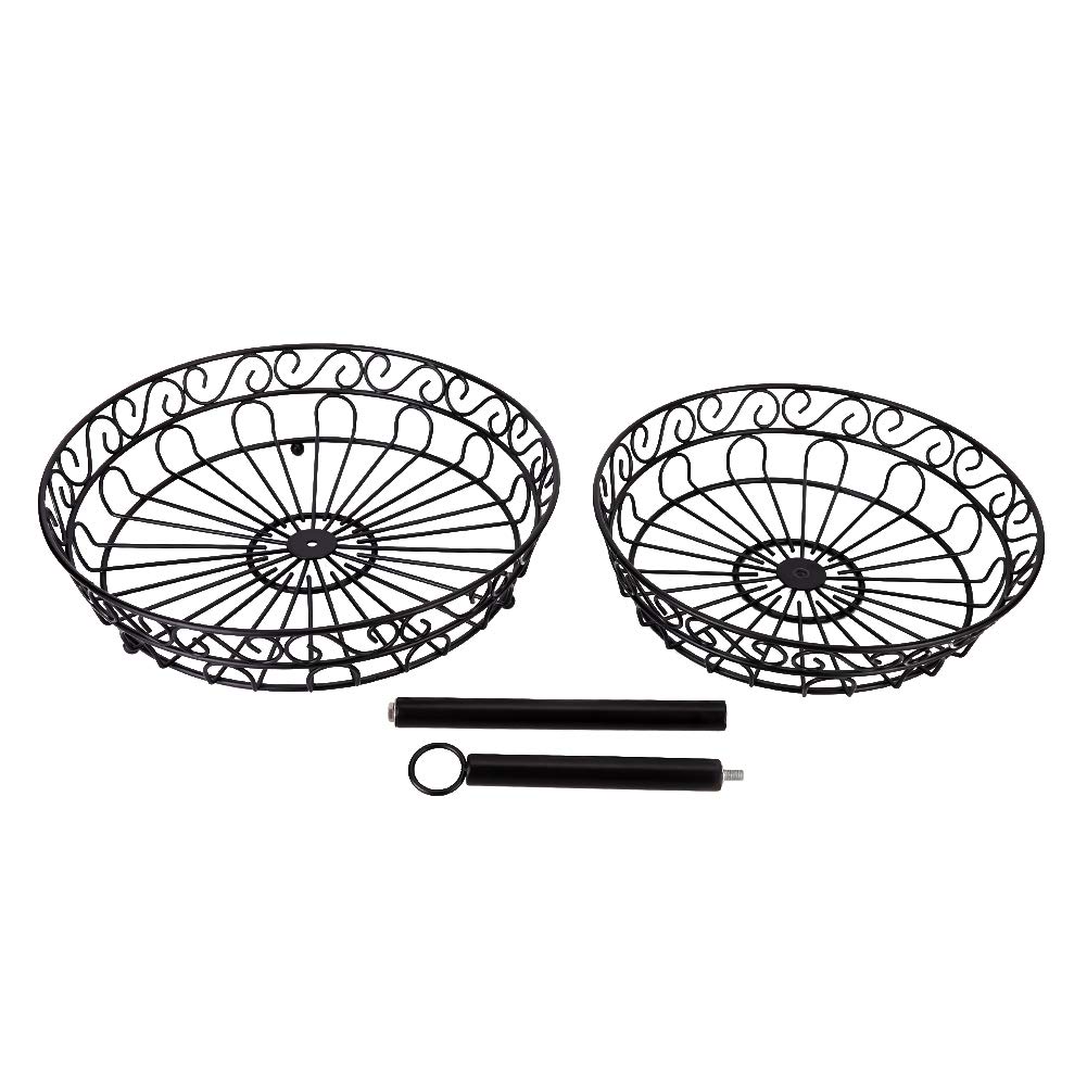 Premium Hollow Out Iron Storage Basket - Elegant Wedding Snack Holder for Home Decor & Party Serving | Perfect for Fruit Display, Candy Bowl, and Table Centerpiece