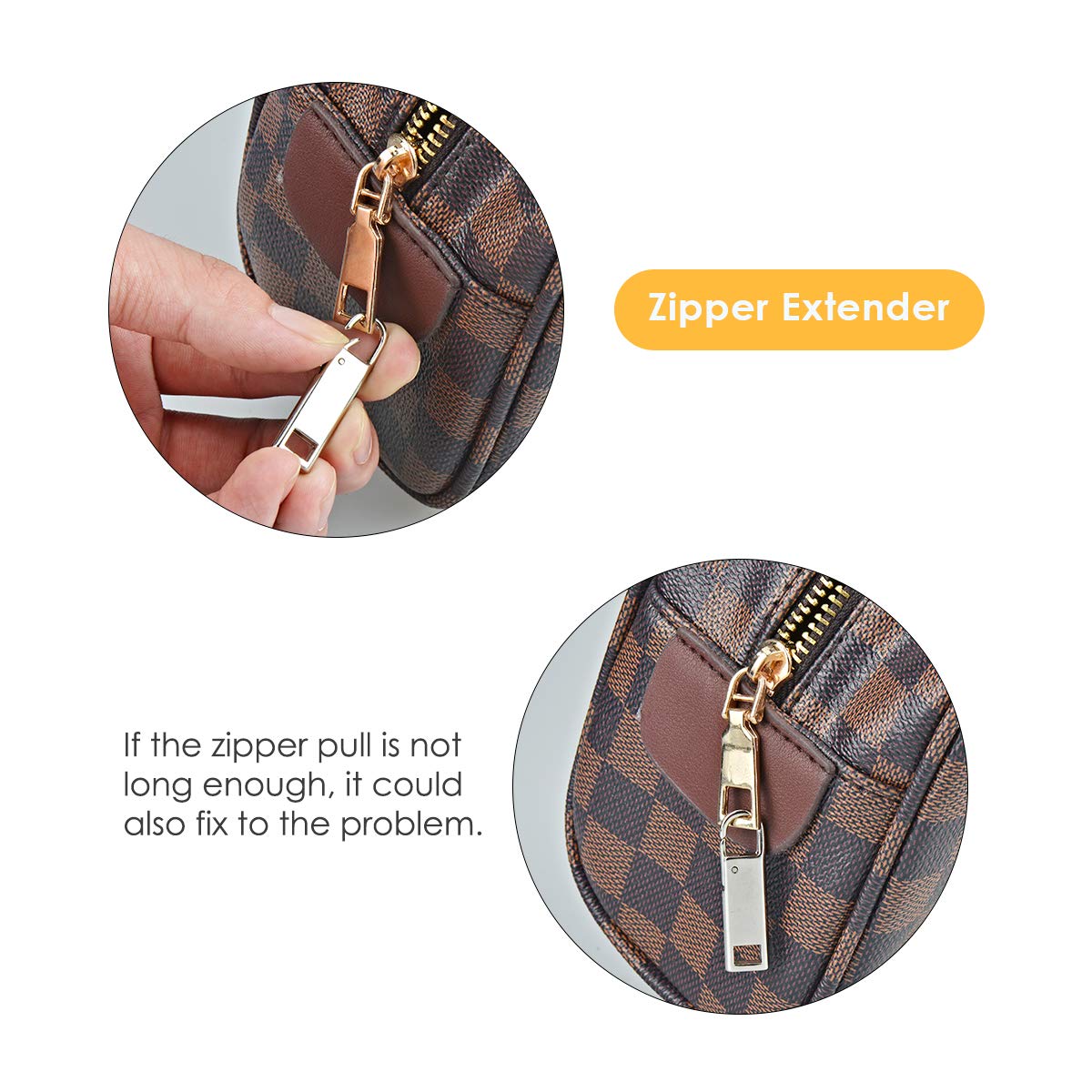 Metal Zipper Pull Replacement - 8PCs Zipper Handle Repair Kit for Shoes, Luggage, Suitcases, Bags & Jackets - Durable Zipper Tab Fixer for Easy DIY Repairs at Home or Travel