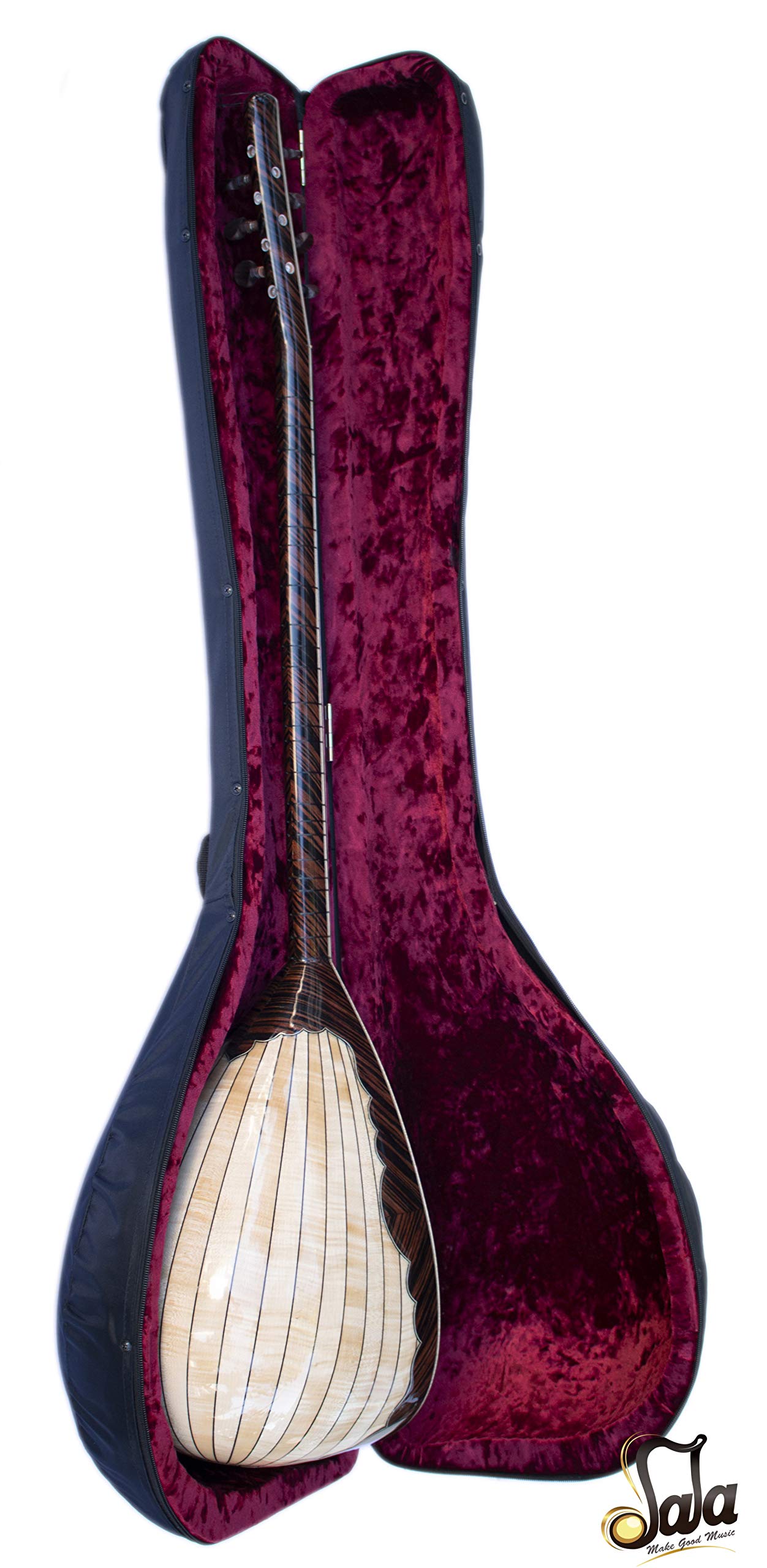 Premium Baglama Saz Hard Case for Long Neck HSH-404L-L8 - Durable Travel Protection for Professional Musicians & Performers - Perfect for Concerts, Studio Sessions & Safekeeping Your Instrument