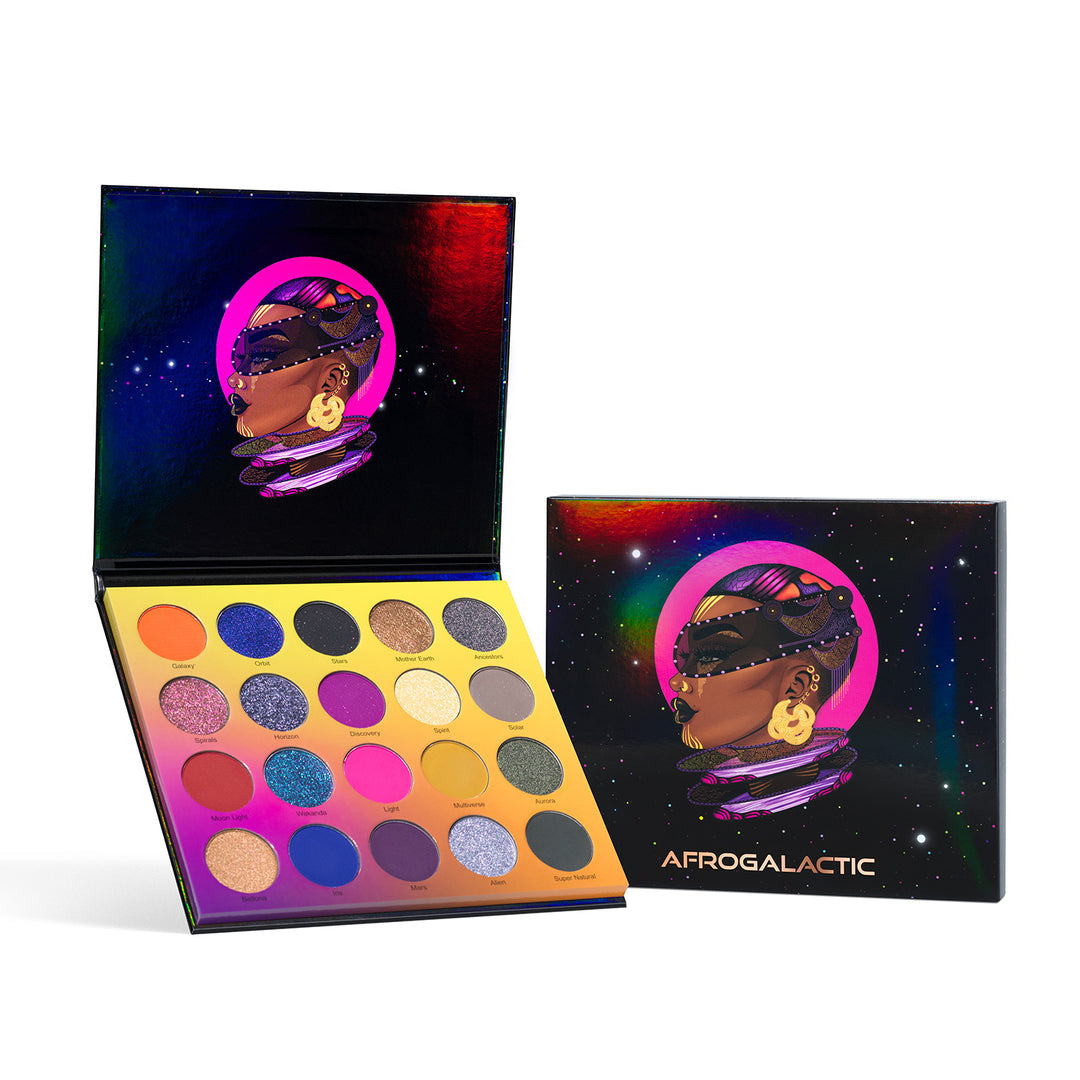 Afrogalactic Eyeshadow Palette - 12 Vibrant Colors for Bold Makeup Looks | Perfect for Party, Festival & Creative Eye Makeup