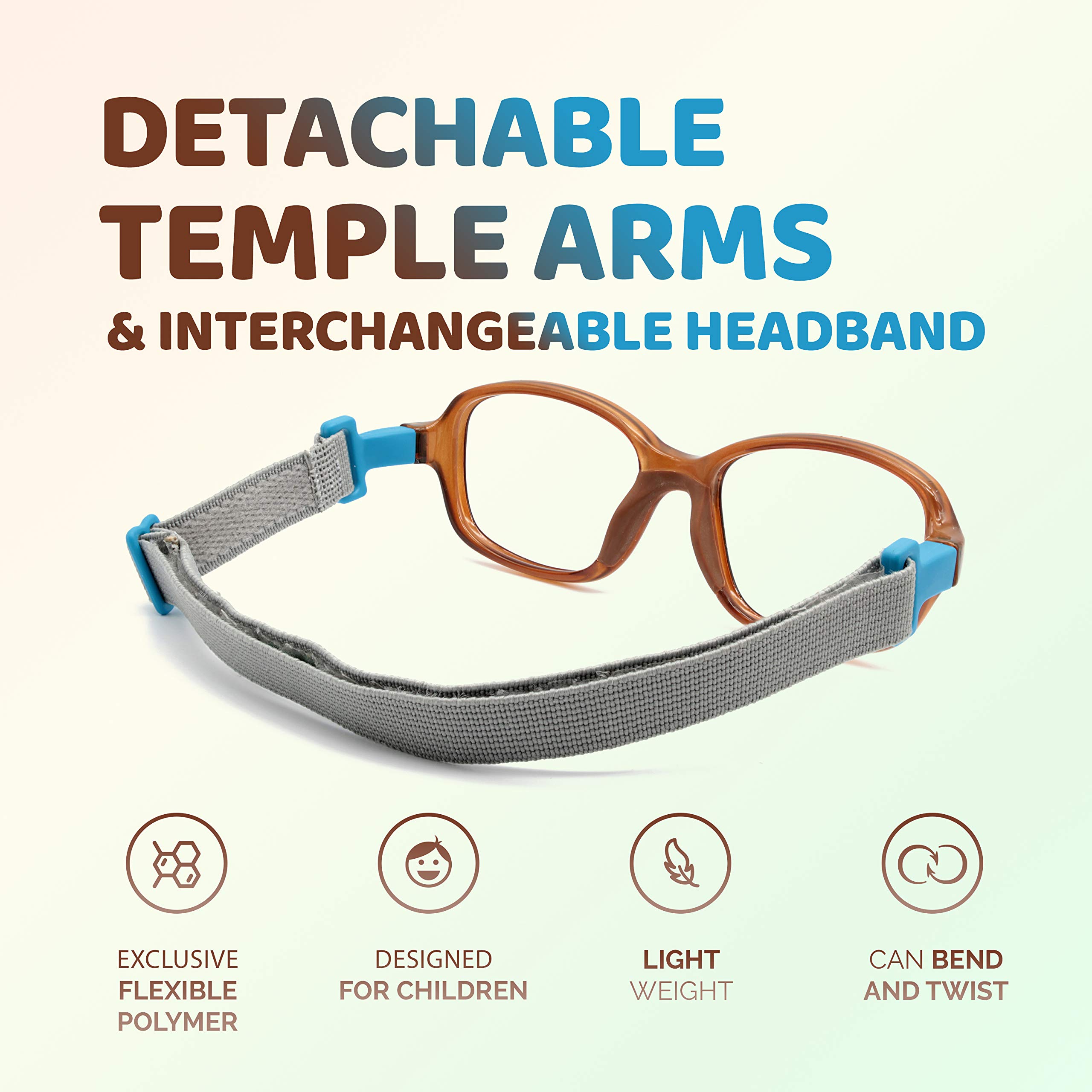 Unbreakable Kids Glasses - Flexible & Durable Children's Eyewear for Active Lifestyles - Perfect for School, Sports, and Outdoor Play - Model 3006