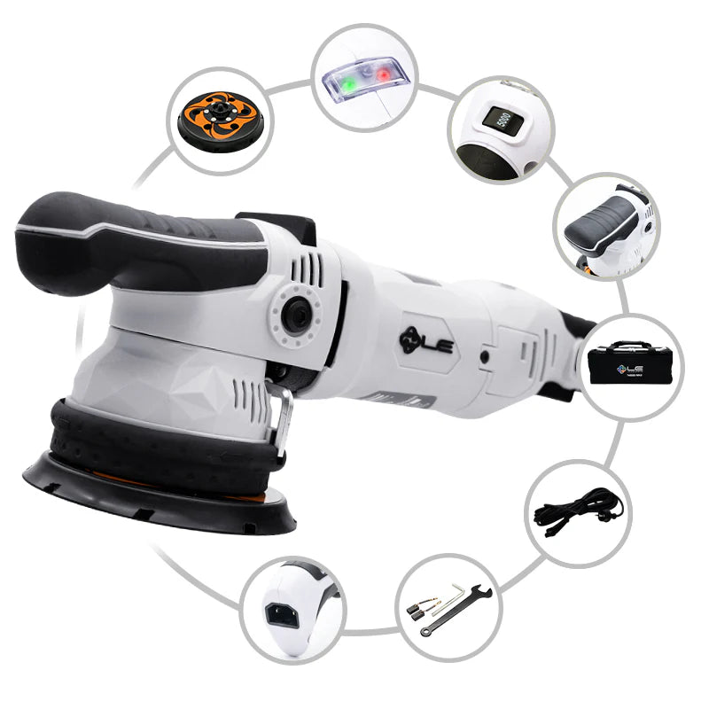 LIQUID ELEMENTS T4000 MK2 5 Dual Action Polisher - Professional Car Detailing & Paint Correction Tool for Auto Enthusiasts & Detailers - Perfect for Removing Scratches, Swirl Marks & Oxidation