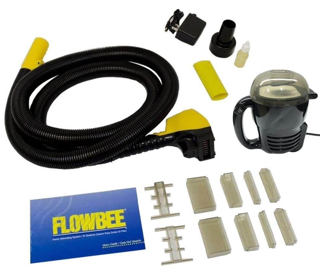 FLOWBEE Home Haircutting System with Super Mini-Vac - Includes Clipper Head, Hose, Vacuum & Accessories | DIY Haircut Kit for Men, Women & Kids | Perfect for Home Haircuts & Styling