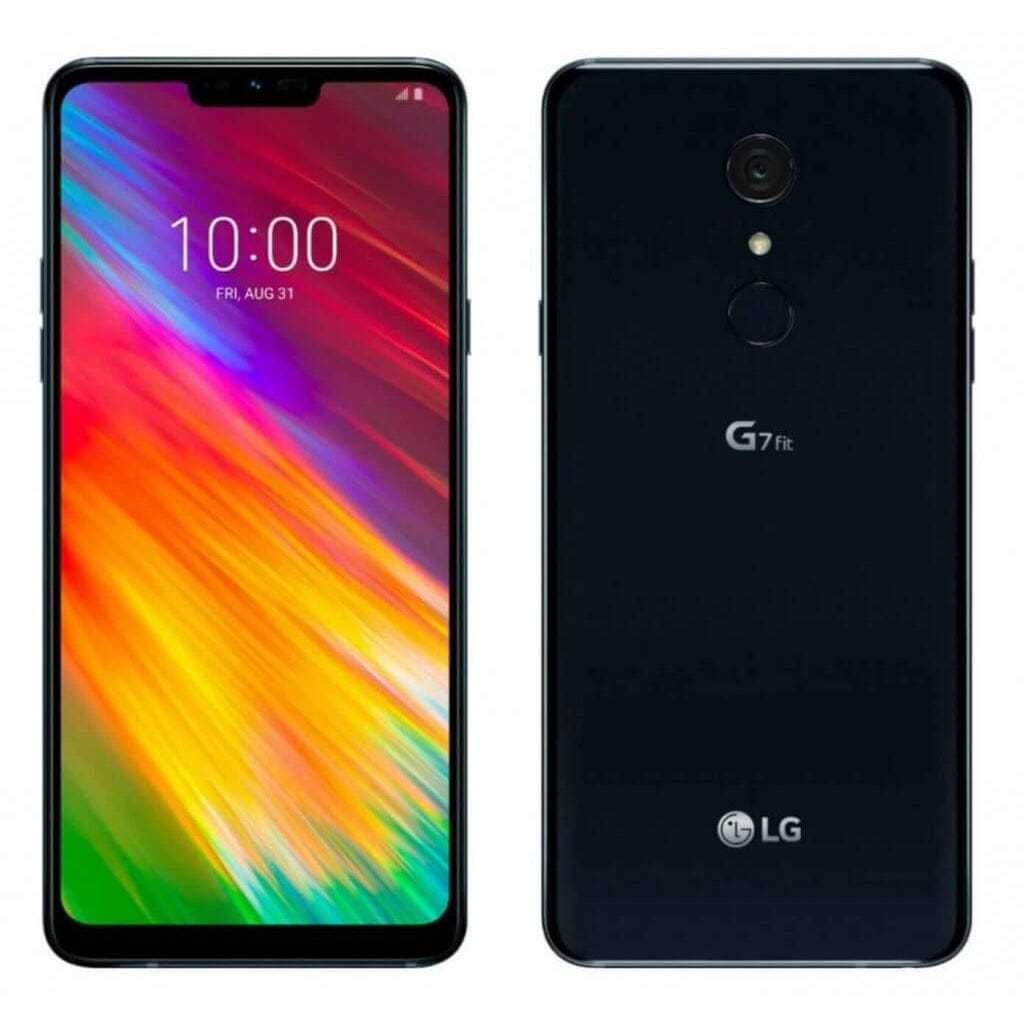 LG G7 Fit 64GB Dual SIM Unlocked Smartphone - 16MP Camera, 4G LTE, 3000mAh Battery - Aurora Black - Perfect for Travel & Business Use