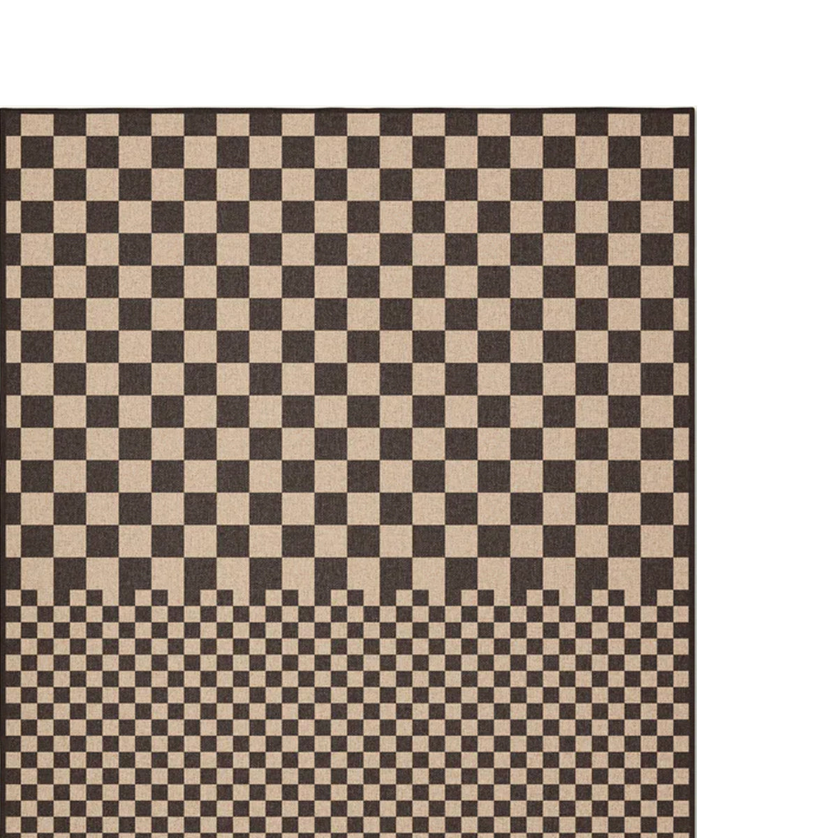 Eco-Friendly Half Check Jute Rug - Natural Fiber Area Rug for Living Room, Bedroom, or Nursery - Soft & Durable Home Decor