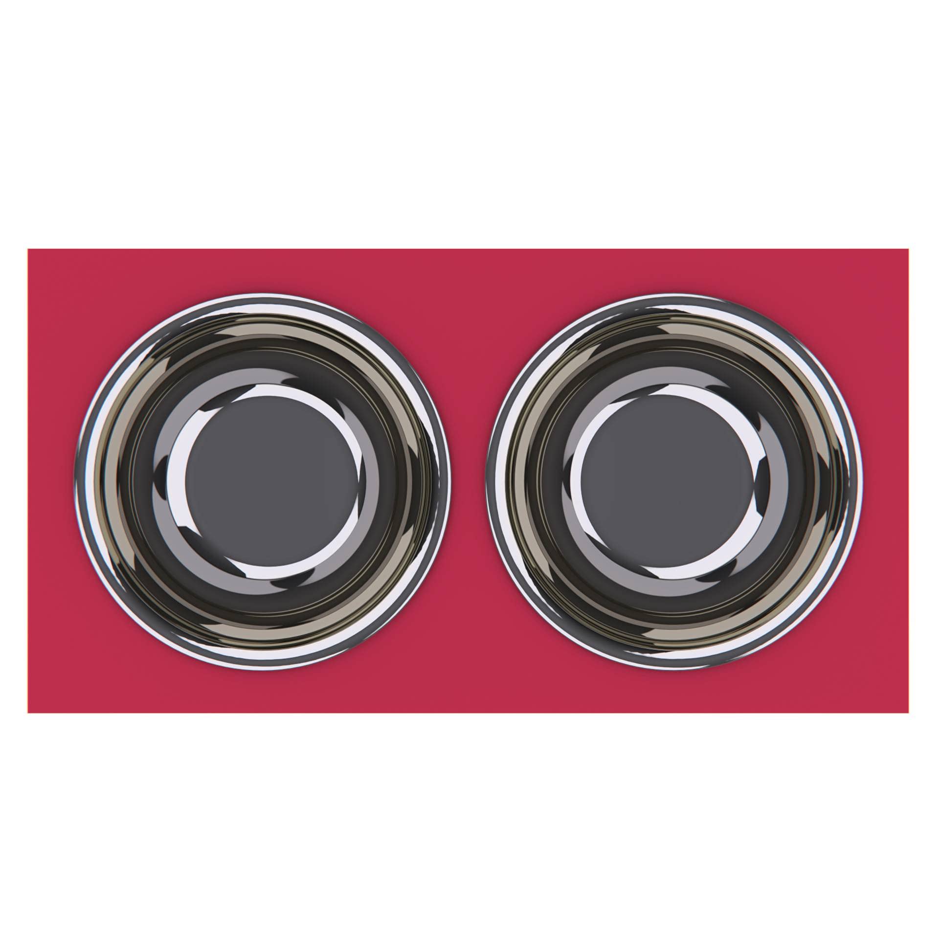 Personalized Elevated Dog Bowl Stand for Large, Medium, Small & X-Small Dogs - Stainless Steel Pet Food & Water Bowls with Internal Storage - Raised Feeder for Better Digestion & Comfort (Large, Magenta) - Perfect for Kitchen, Living Room or Outdoor Use