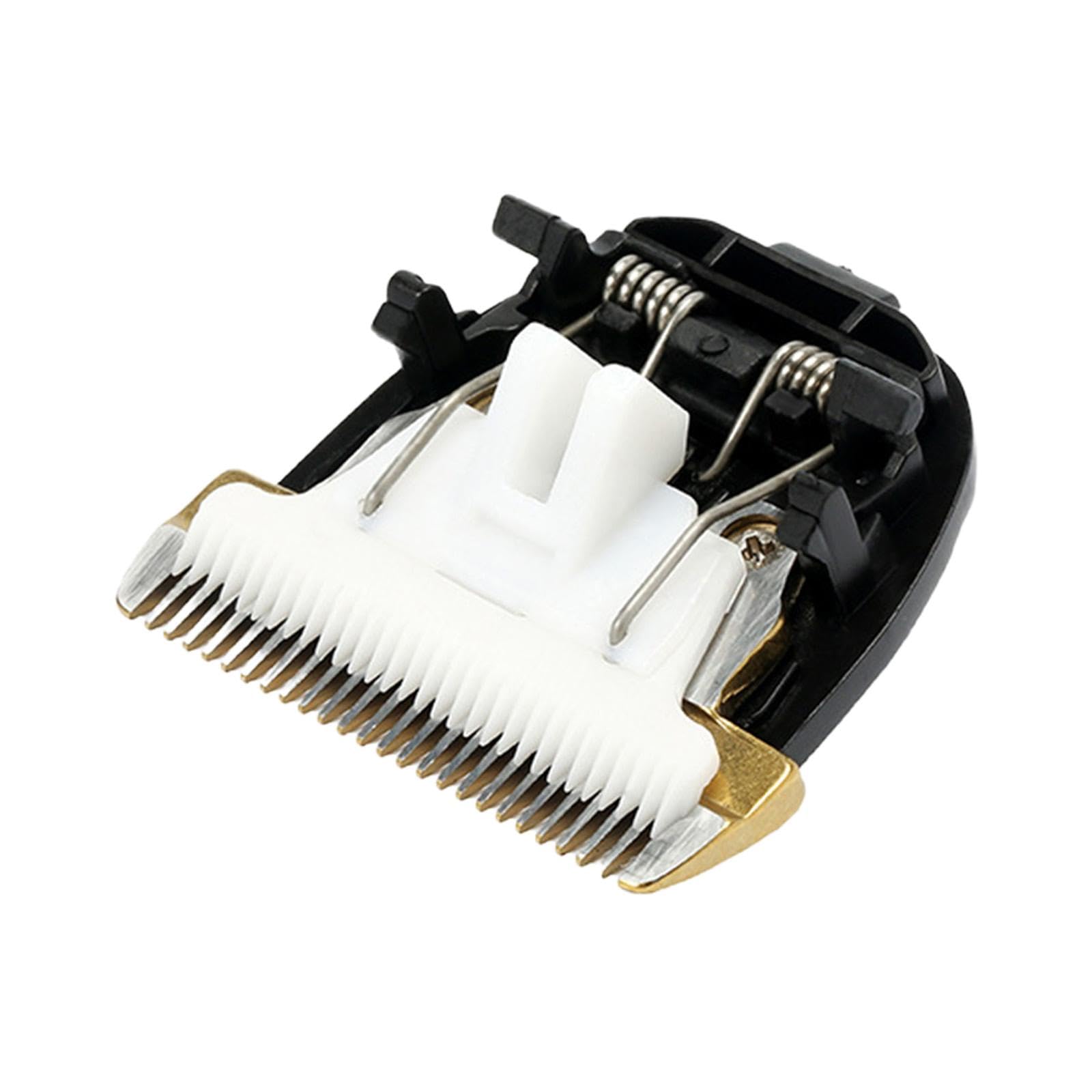 Professional 24-Tooth Ceramic Hair Clipper Replacement Head - Barber Grade Hair Cutting Blade for Home & Salon Use - Perfect for Fades, Buzz Cuts & Beard Trimming