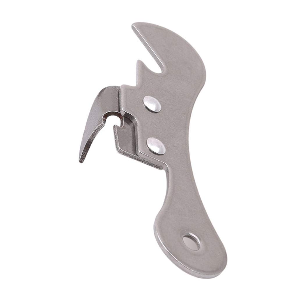 Stainless Steel Multifunctional Beer Can Bottle Opener - Kitchen & Bar Accessories for Home, Camping, and Outdoor Cooking
