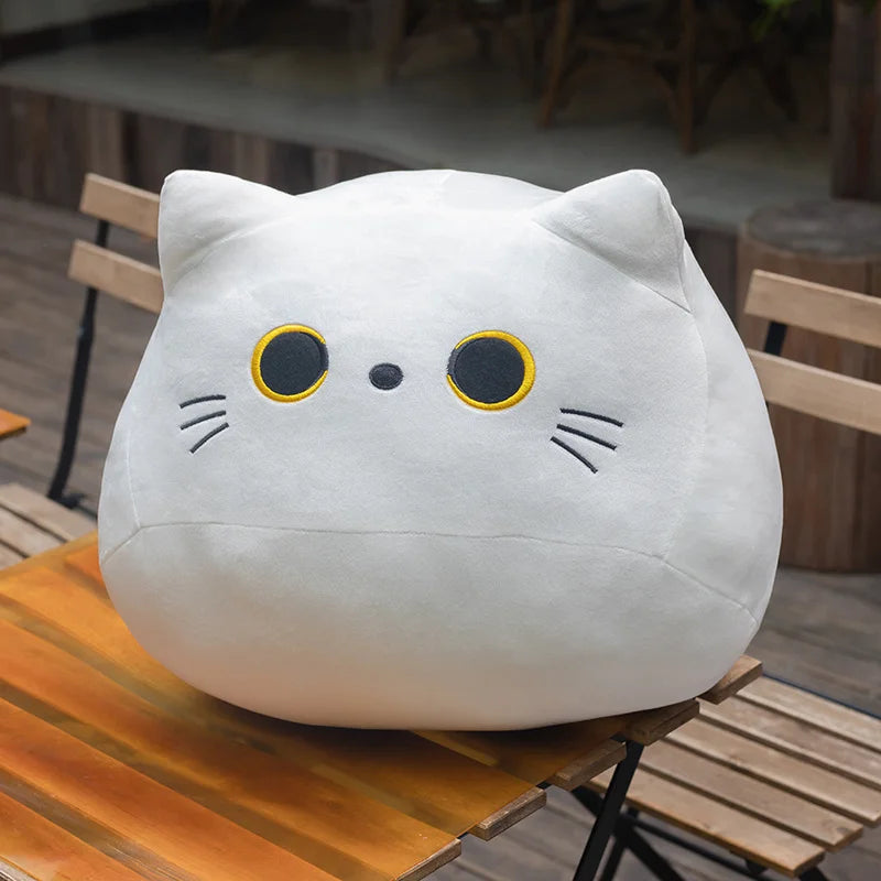 Soft Black Cat Plush Toy - Cute Kitten Pillow, Stuffed Animal Plushie for Girls & Kids | Perfect for Cuddling, Bedroom Decor, and Gift Giving