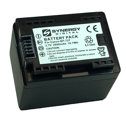 Synergy Digital Camcorder Replacement Battery for Canon VIXIA HF R72 - 2900mAh Li-ion High Capacity Power Pack (3.6V) - Perfect for Travel Vlogging, Family Events & Outdoor Filming