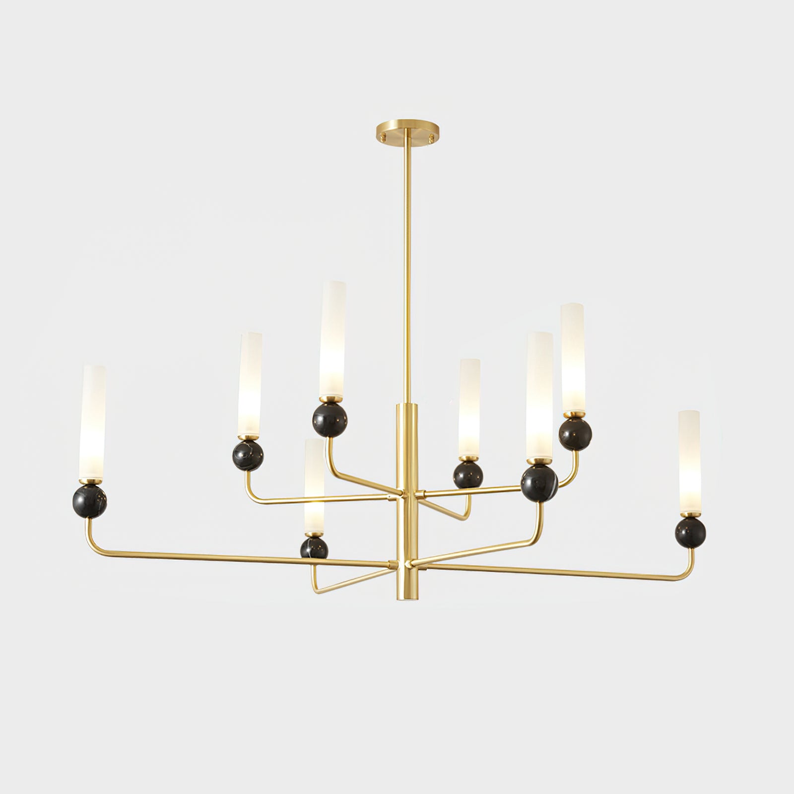 Delie Crystal Chandelier - Elegant Modern Ceiling Light Fixture for Dining Room, Bedroom & Living Room | Perfect for Home Decor, Wedding & Luxury Interior Lighting