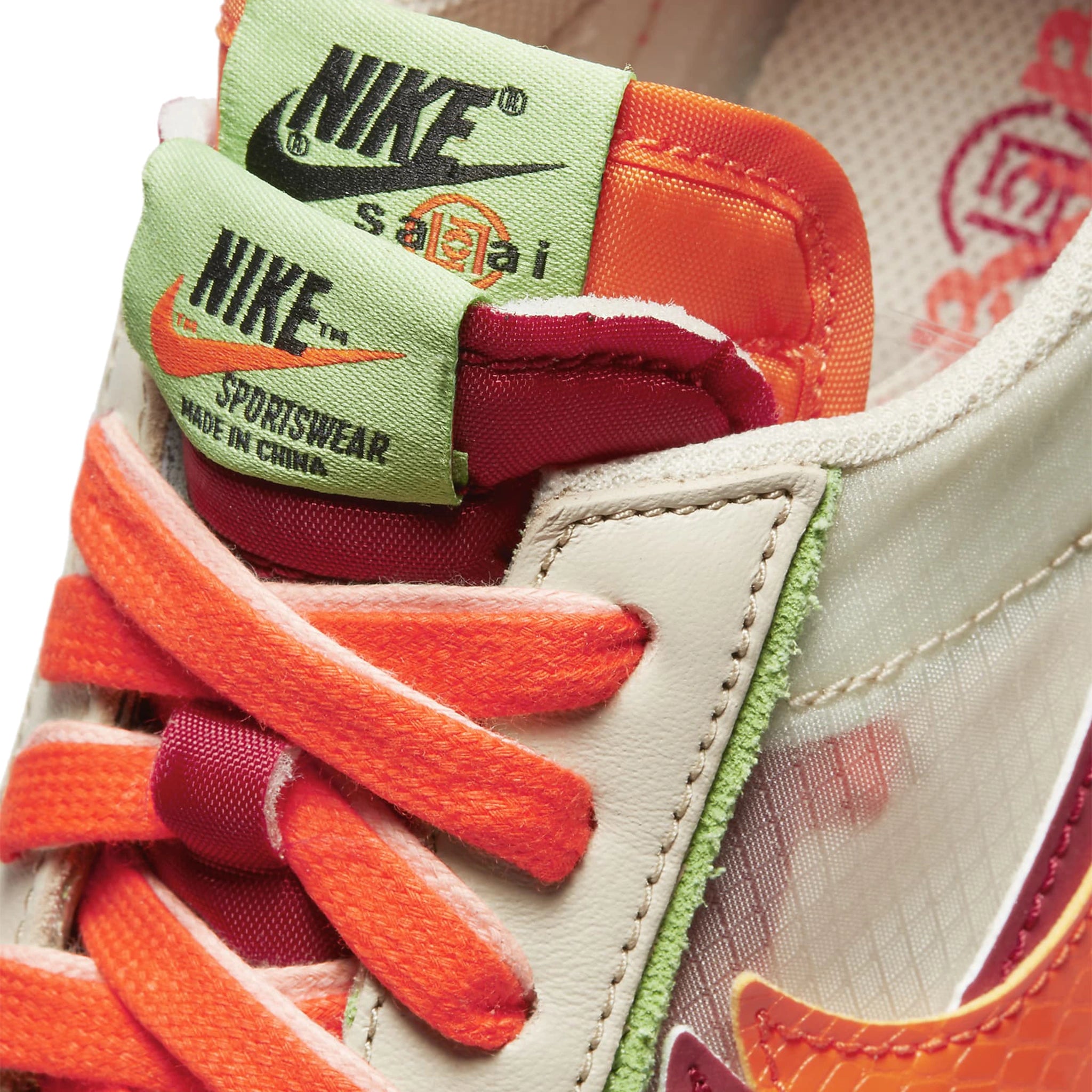 Nike x Sacai LD Waffle CLOT Net Orange Blaze Sneakers - Limited Edition Collab Running Shoes for Men & Women - Perfect for Streetwear Fashion & Casual Wear