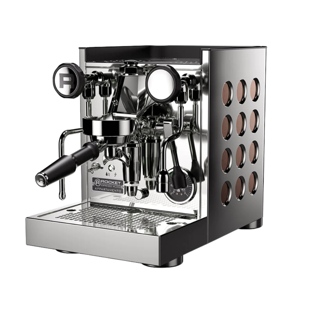 Rocket Espresso Appartamento TCA Stainless Steel Espresso Machine - Premium Home & Office Coffee Maker for Barista-Quality Drinks