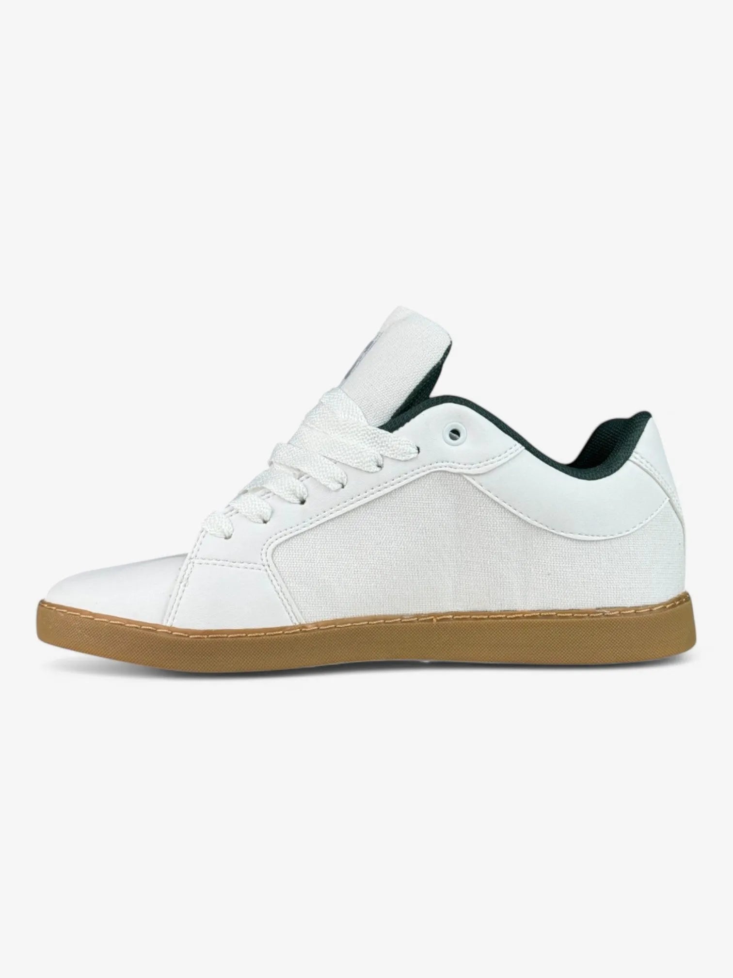 DC Phaser TX Skate Shoes for Men - White, Green & Brown Sneakers - Comfortable & Durable for Skateboarding, Streetwear & Casual Wear