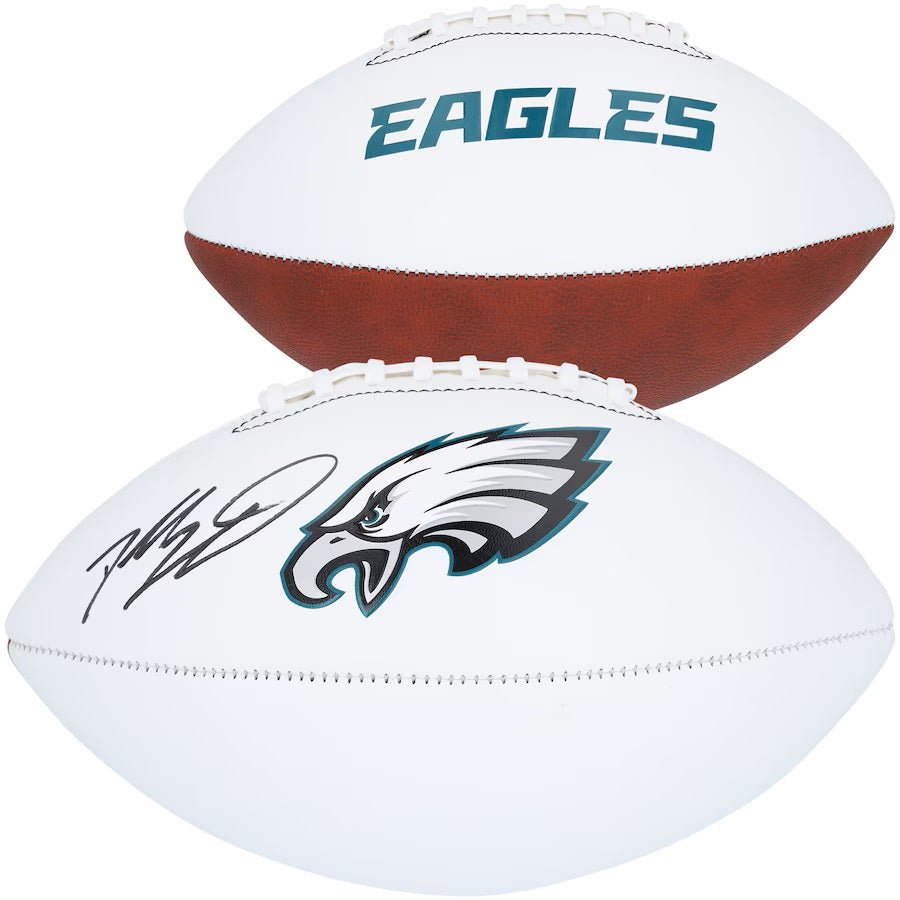 Dallas Goedert Autographed Philadelphia Eagles NFL Football - Official Fanatics Collectible - Perfect for Eagles Fans, Sports Memorabilia Collectors & Game Room Decor