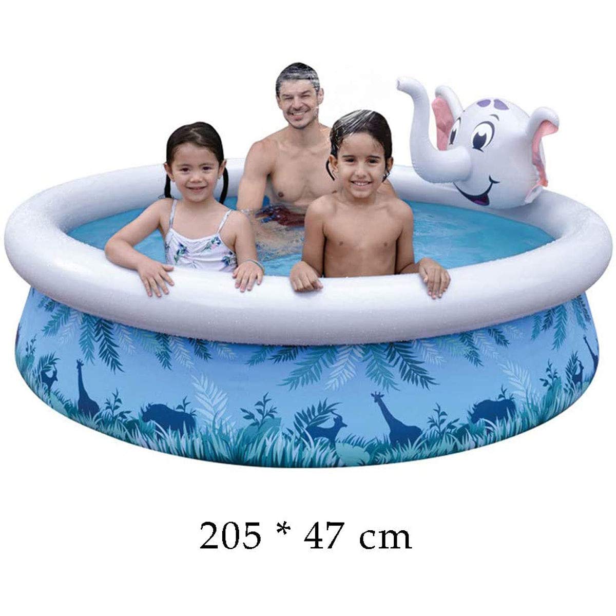 **Inflatable Kids Pool with Cute Elephant Design - Safe Paddling Pool for Babies & Toddlers - Outdoor Garden Swimming Pool for Summer Water Play - Perfect for Backyard Parties & Family Fun**