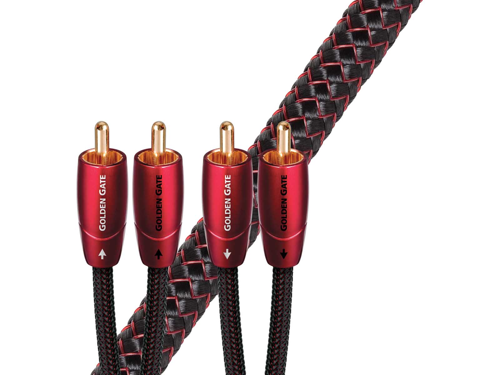 Audioquest Golden Gate RCA Interconnect Cable - High-Performance Audio Cable for Home Theater & Hi-Fi Systems | Perfect for Turntables, Amplifiers & Speakers