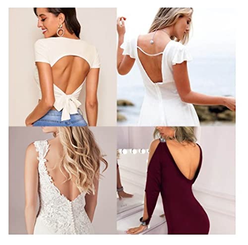 Starry Lace Wireless Push Up Bra - Low Back U-Shaped Lifting Bra for Women, Comfortable & Sexy Deep U Back Design for Evening Wear, Date Night & Special Occasions