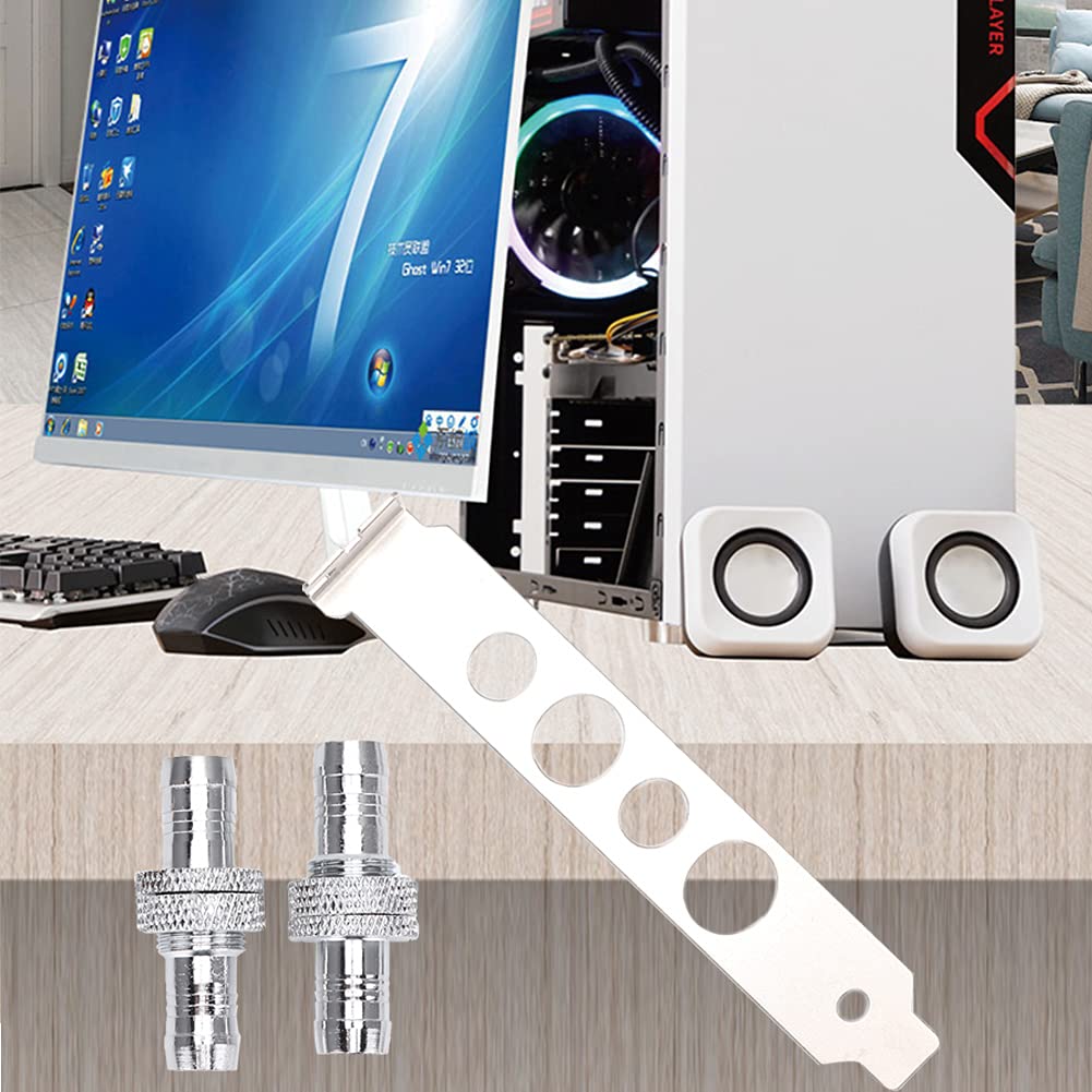 ASHATA G1/4 Thread Water Cooling Hose Connector - 11mm Direct Connect Fitting for PC Liquid Cooling Systems | Perfect for Custom Loop Builds, Gaming Rigs & High-Performance Computers