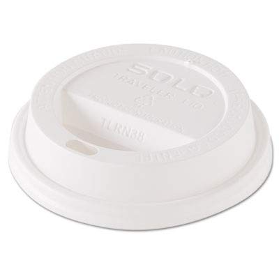 SCCTL38R2 - 100-Pack White Solo Traveler Dome Hot Cup Lids for 8 Oz Cups | Leak-Proof Coffee & Tea Travel Lids | Perfect for Commuting, Camping & Office Use