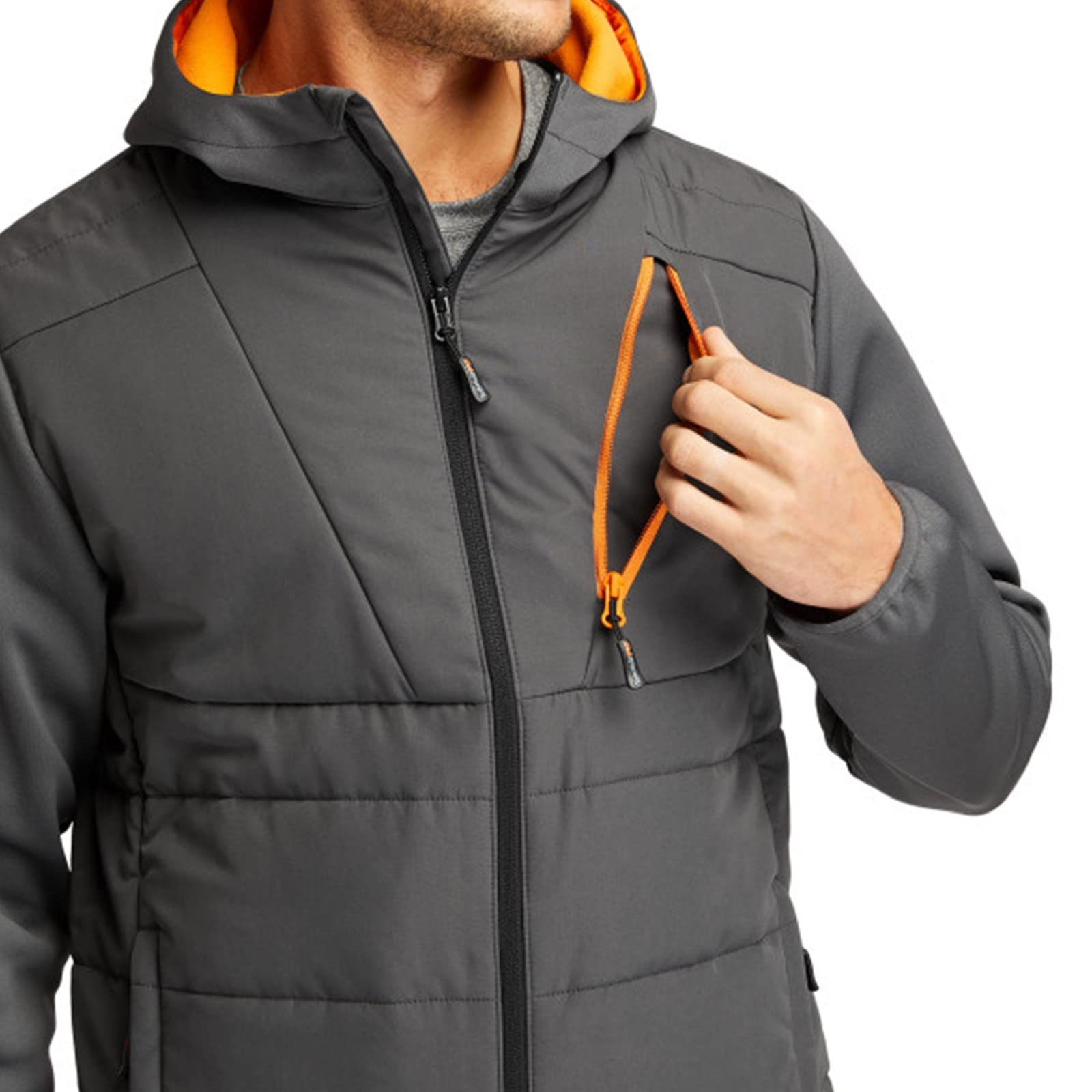 Timberland PRO Men's Deadbolt Hybrid Midlayer Jacket - Waterproof, Insulated Workwear for Construction & Outdoor Activities | Perfect for Cold Weather & Heavy Duty Jobs