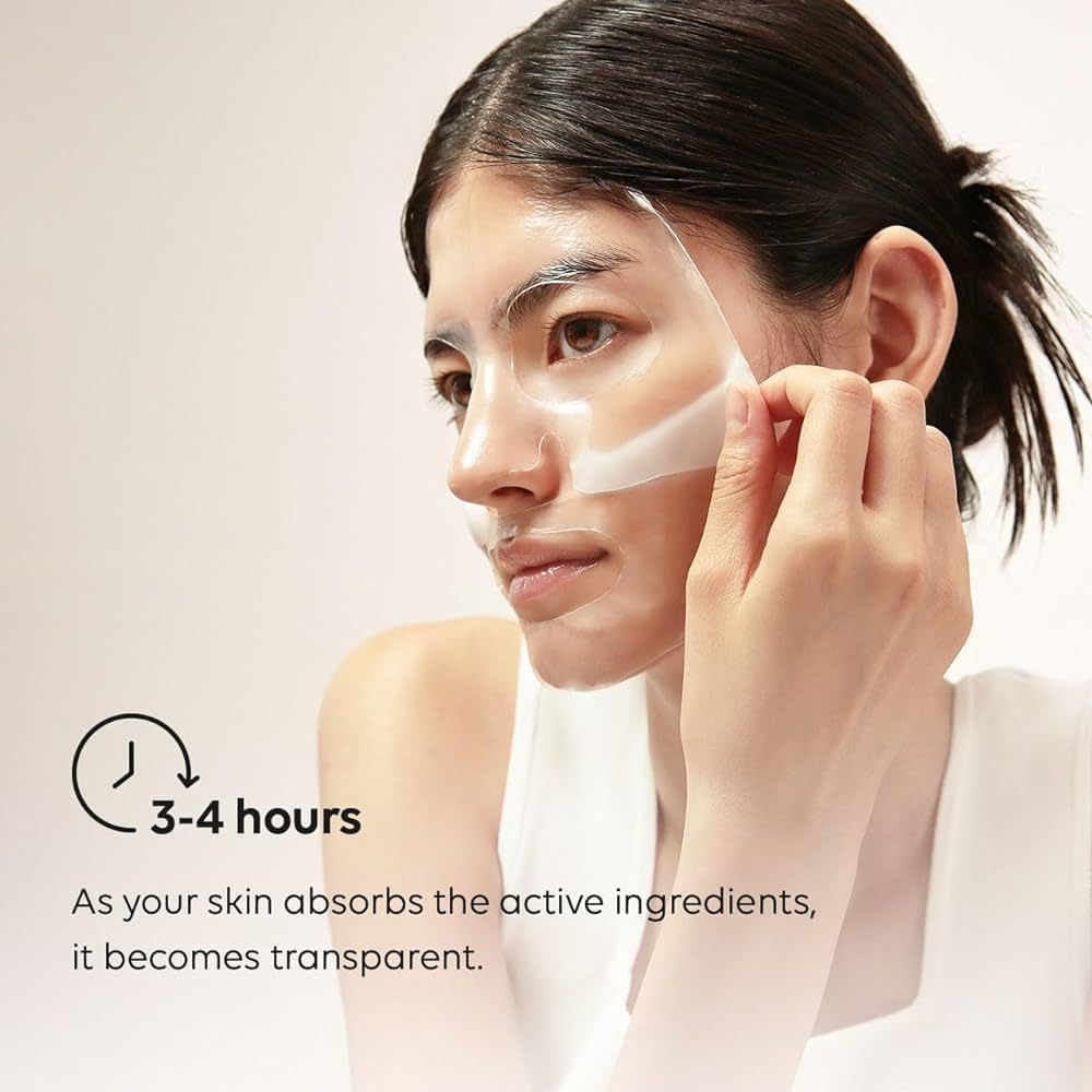 Premium Korean Bio-Collagen Face Mask - Hydrating Overnight Hydrogel Mask for Pore Minimizing & Elasticity Boosting (34g) | Made in Korea | Perfect for Nighttime Skincare & Spa Treatments