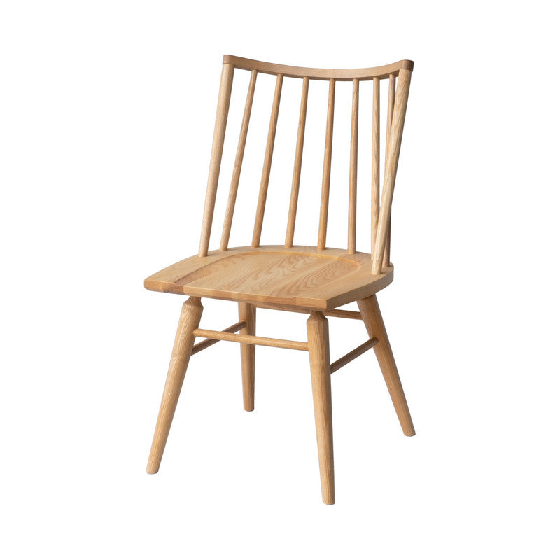 Amalien Natural Wood Dining Chairs Set of 2 - Modern Scandinavian Style Kitchen & Dining Room Furniture for Home Decor